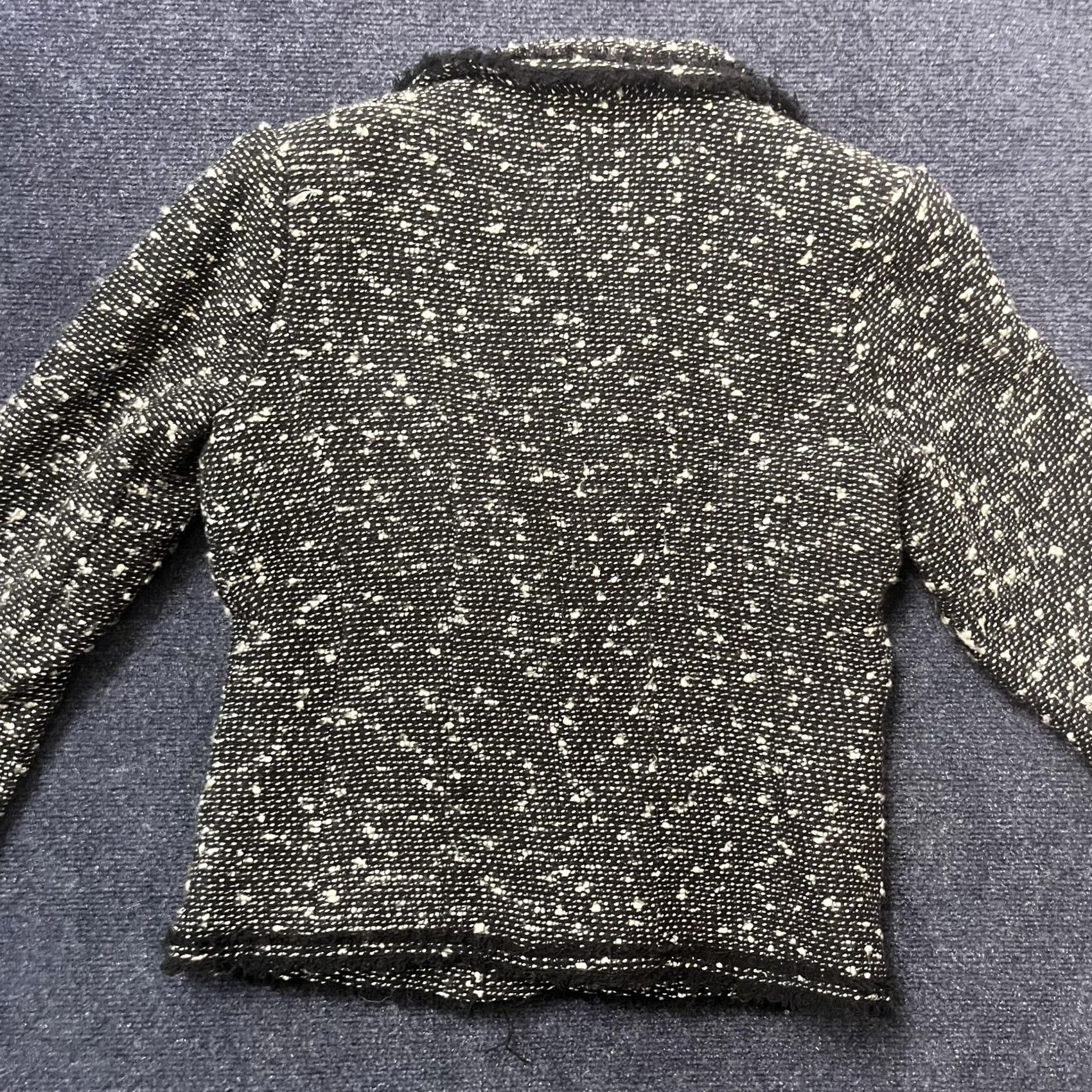 Vintage Selene Sport Blazer Jacket Womens M Black Tweed Button Front Lined Size M / US 6-8 / IT 42-44 - 5 Thumbnail