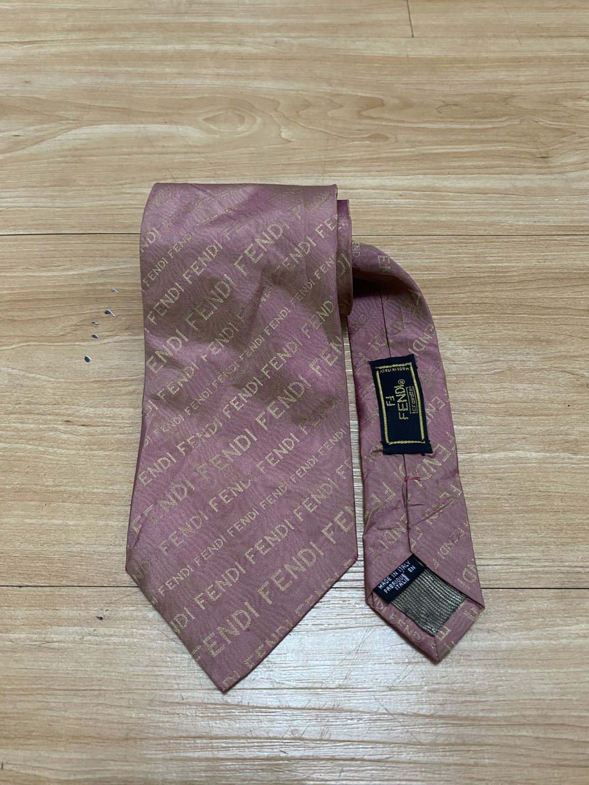 Fendi Vintage fendi full printed tie very rare Size ONE SIZE - 2 Thumbnail
