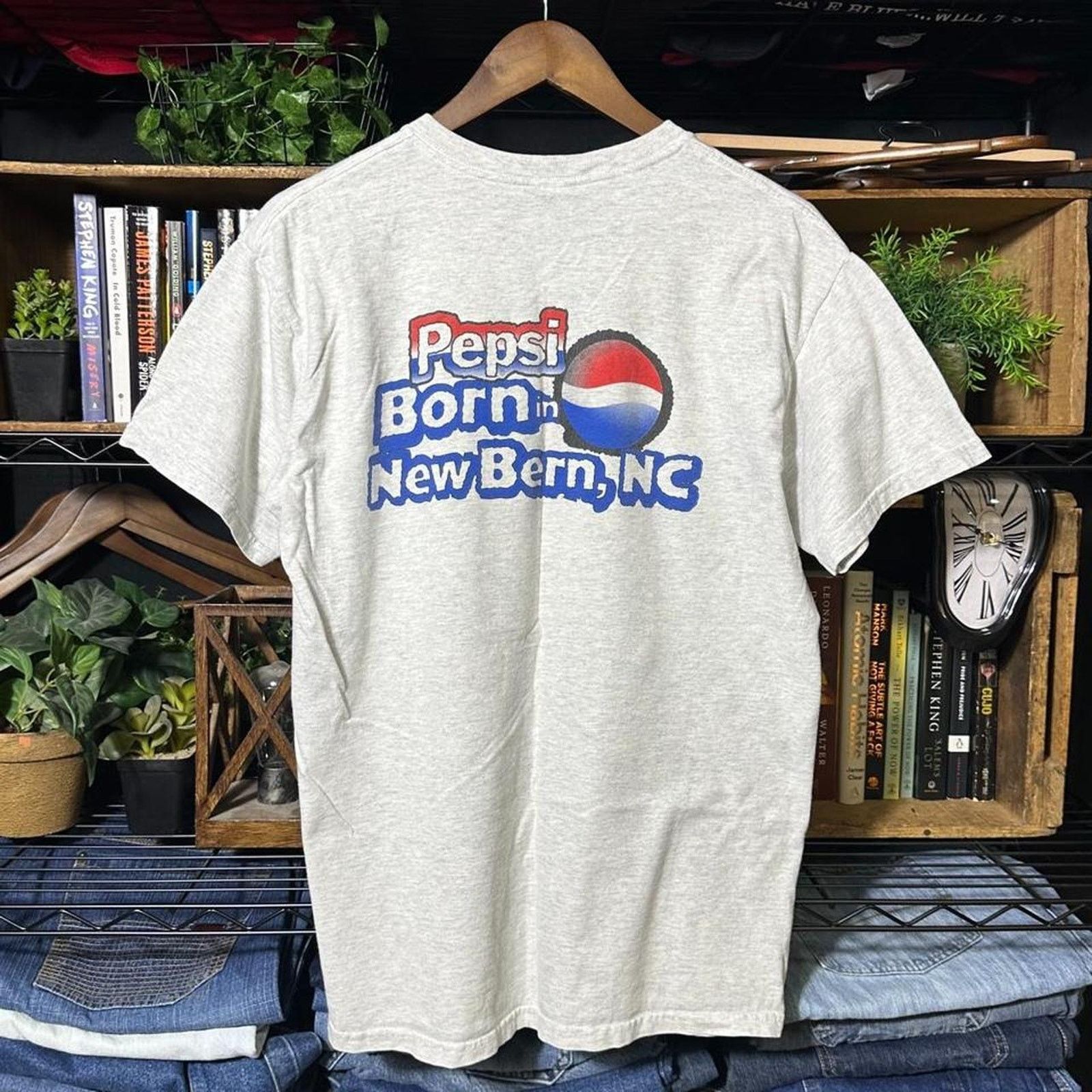 Gildan Vintage Y2K Pepsi-Cola Tee Grey Soda Shirt Mens Medium Size US M / EU 48-50 / 2 - 2 Thumbnail