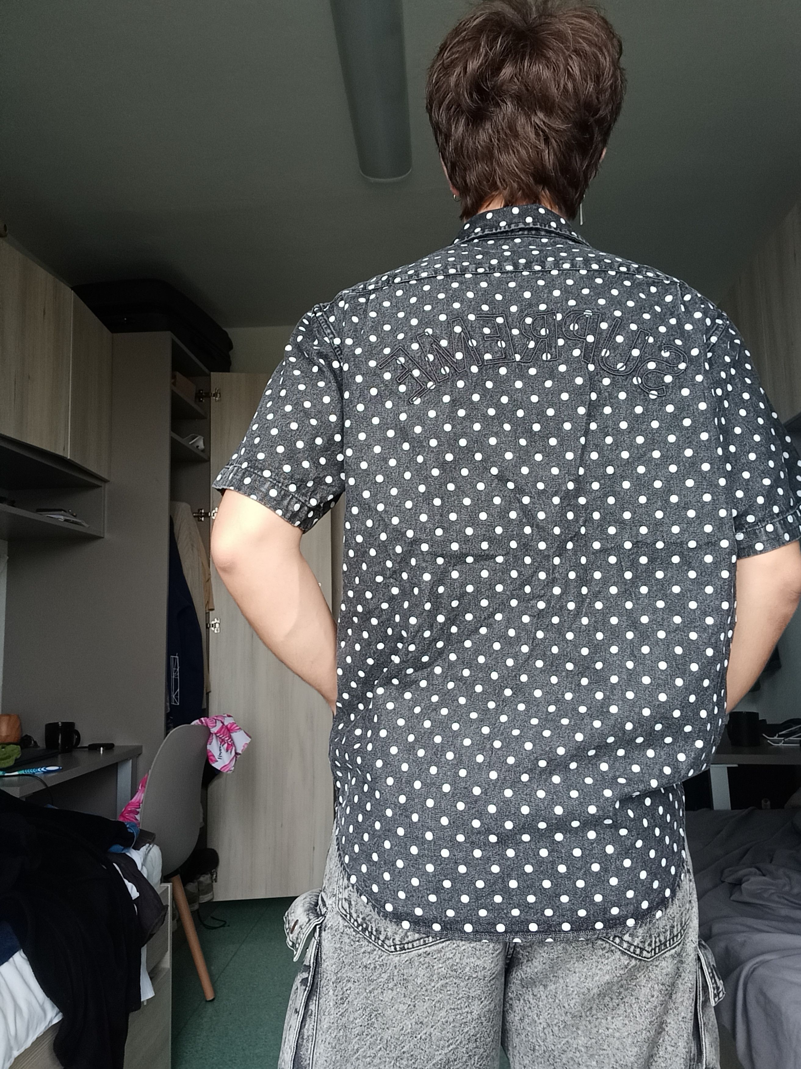 Supreme Supreme Polka Dot Denim Shirt Size US M / EU 48-50 / 2 - 10 Thumbnail