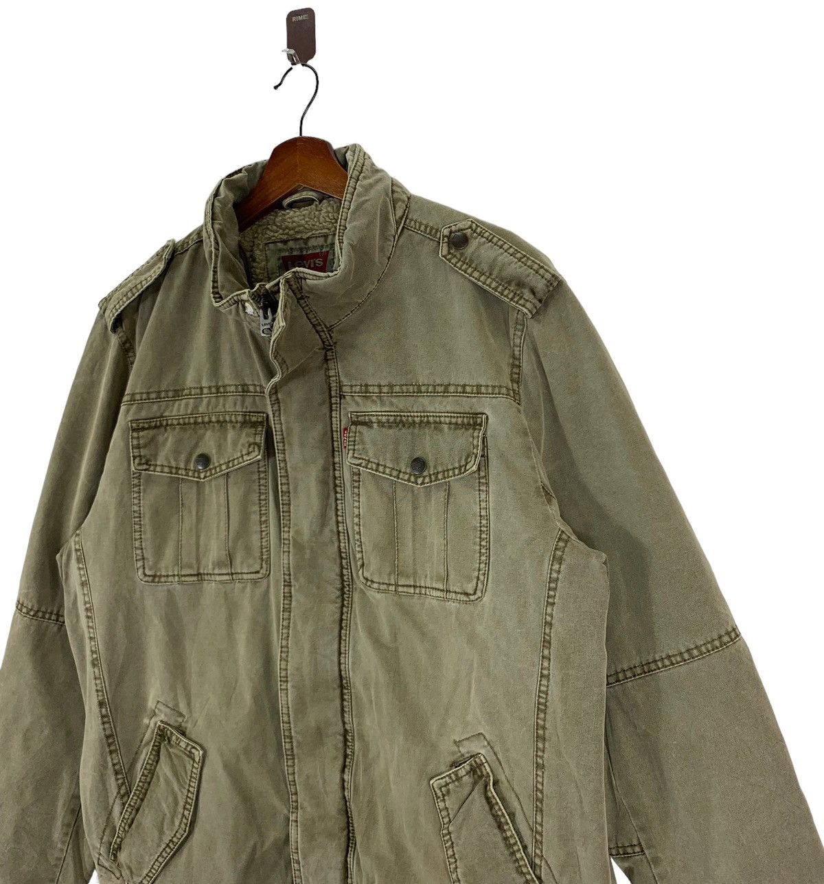 Levi's 🔥🔥VINTAGE LEVIS TRUCKER SHERPA ZIPPER JACKET Size US M / EU 48-50 / 2 - 3 Thumbnail