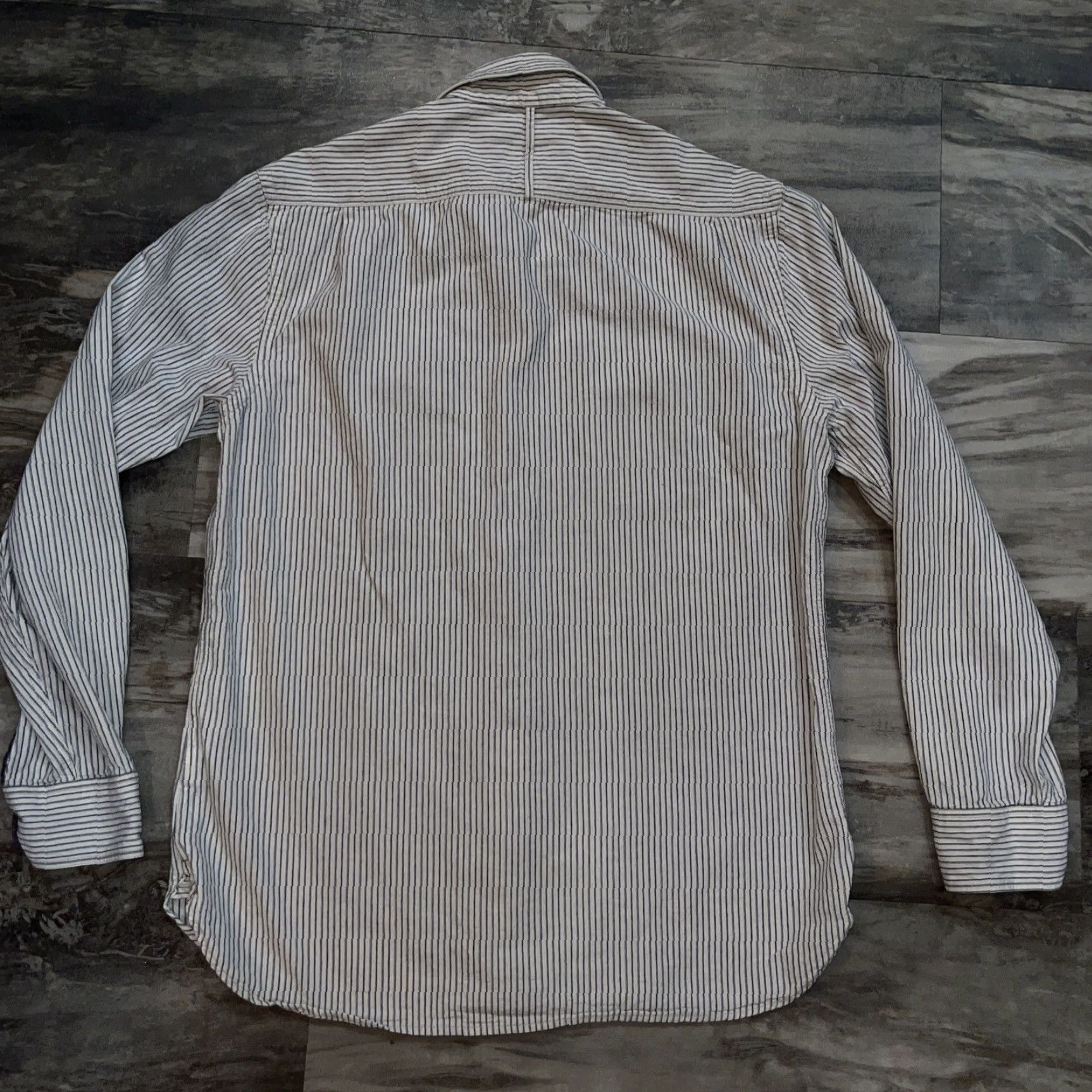 Dockers DOCKERS Shirt Men M Blue White Pinstripe Long Sleeve Button-Up Casual Dress All Seasons Size US M / EU 48-50 / 2 - 3 Thumbnail