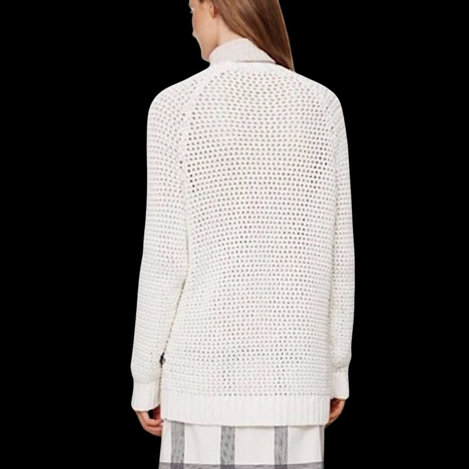 Tory Burch Tory Burch White/Black Sweater | Size S Size S / US 4 / IT 40 - 10 Thumbnail