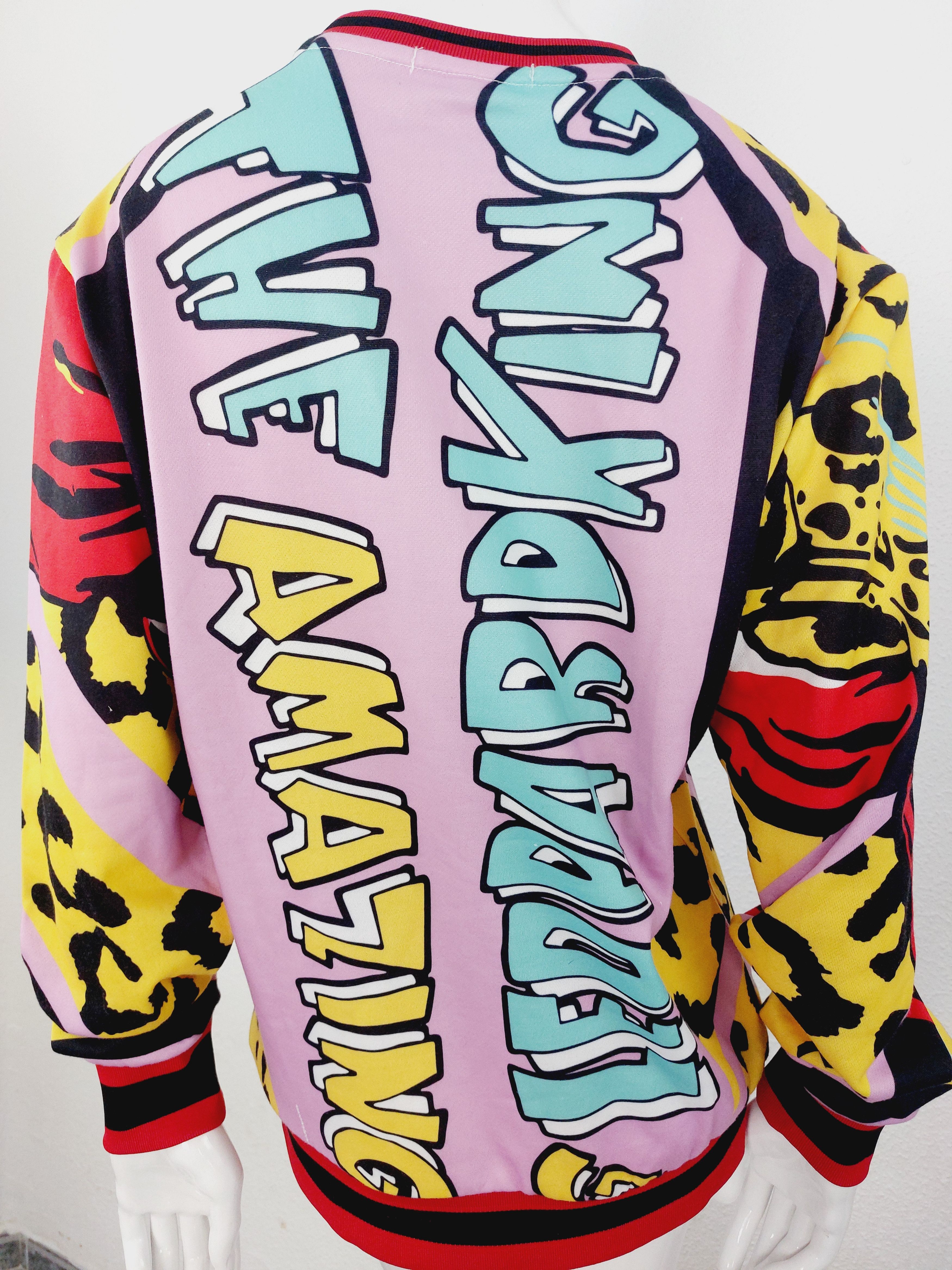 Dolce & Gabbana Dolce & Gabbana 2019 Leopard King D&G Superhero Sweatshirt Size US S / EU 44-46 / 1 - 10 Thumbnail