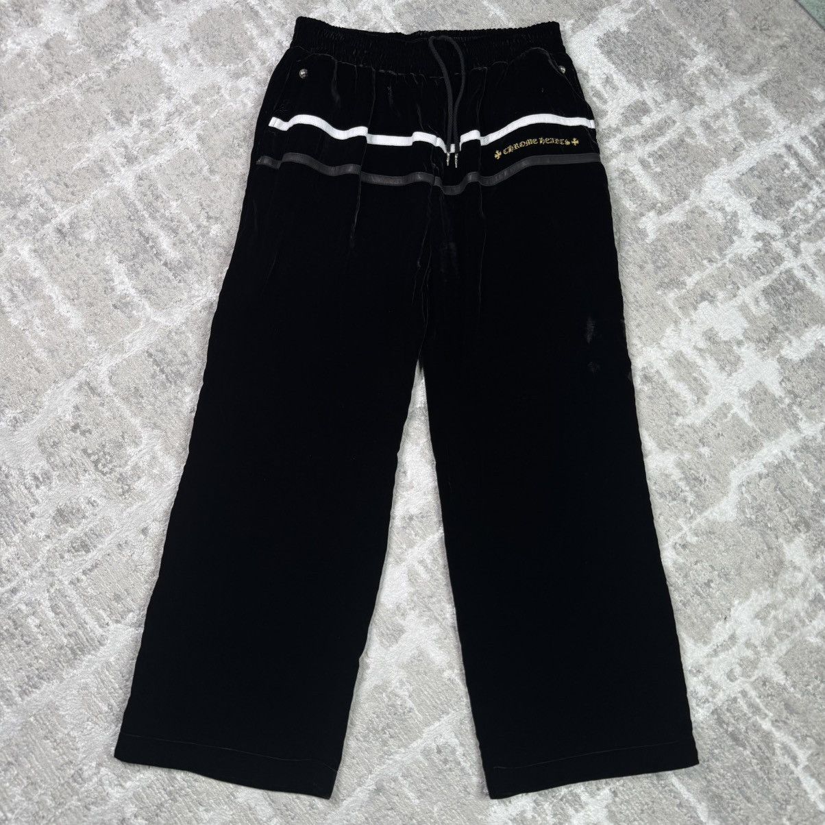 Chrome Hearts Velour leather track pant Size US 36 / EU 52 - 1 Thumbnail