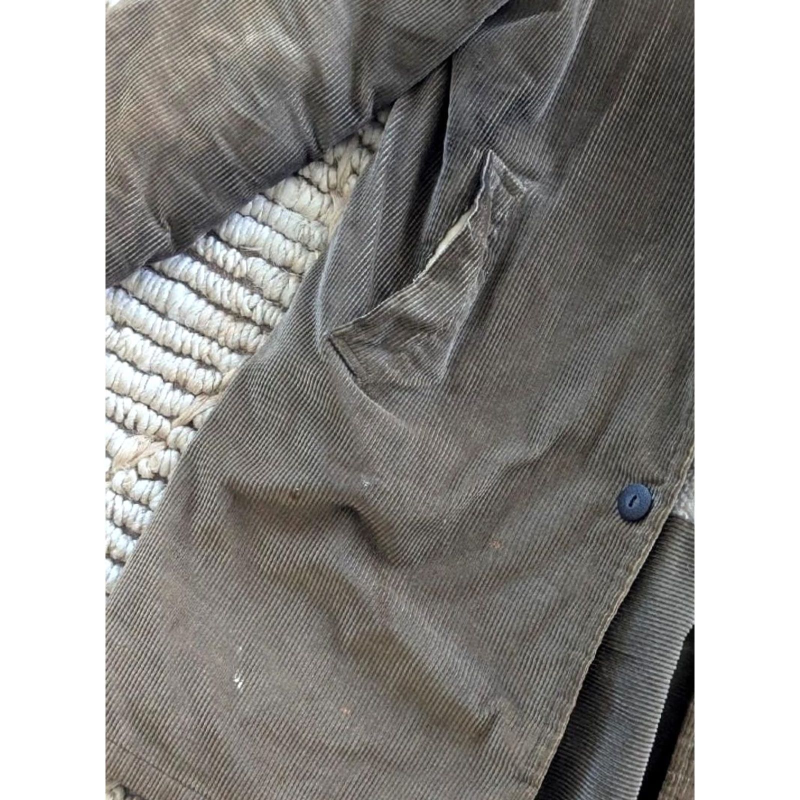 Vintage VINTAGE CAR CLUB coat jacket Mens S corduroy green 38 ROCKABILLY clicker wool woolen 1950s 50s decade Size US S / EU 44-46 / 1 - 5 Thumbnail