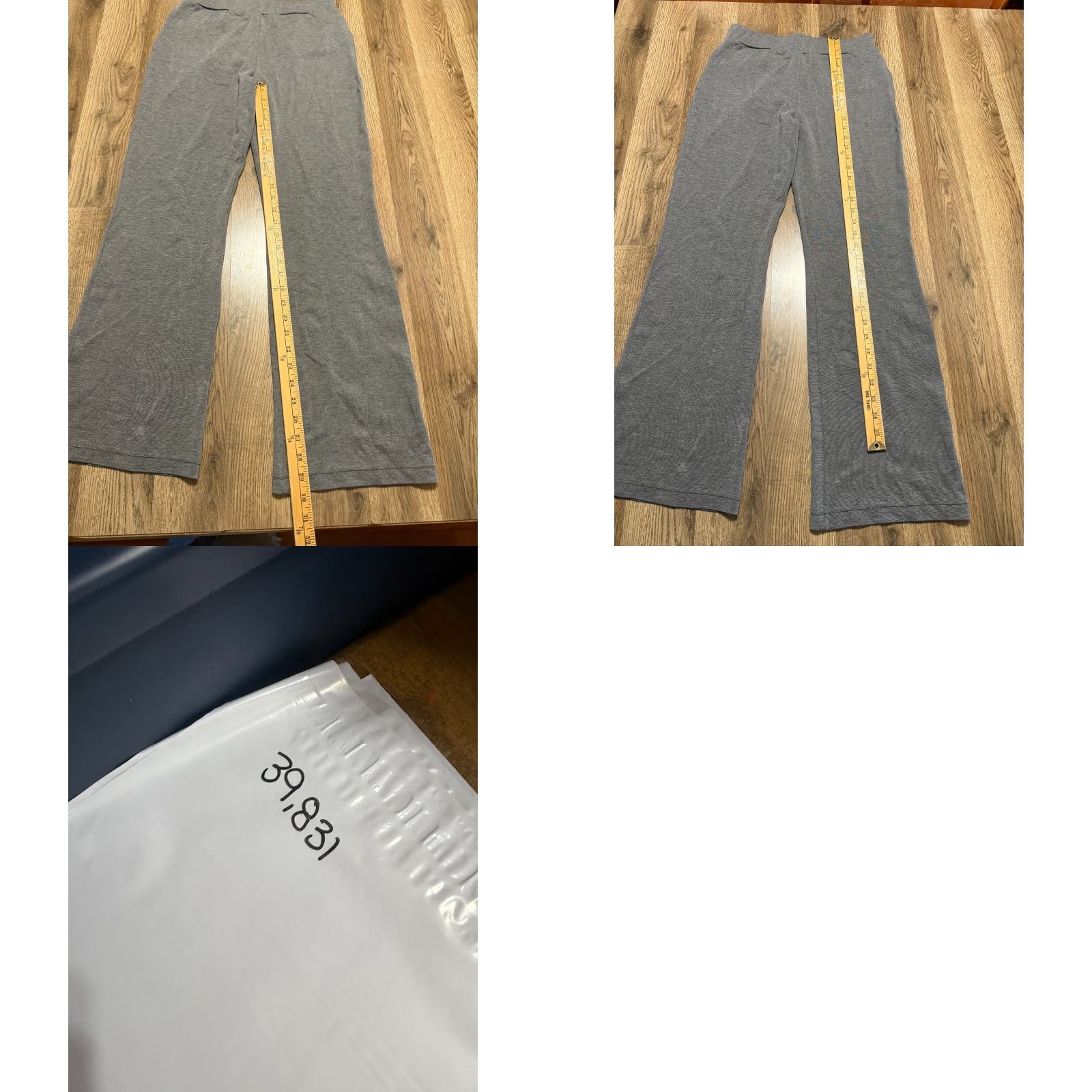 Vintage Alloy Apparel Pants Women’s Medium Gray Yoga Pants Pull On High Rise Bootcut Inseam 30” Size 32" / US 10 / IT 46 - 8 Thumbnail