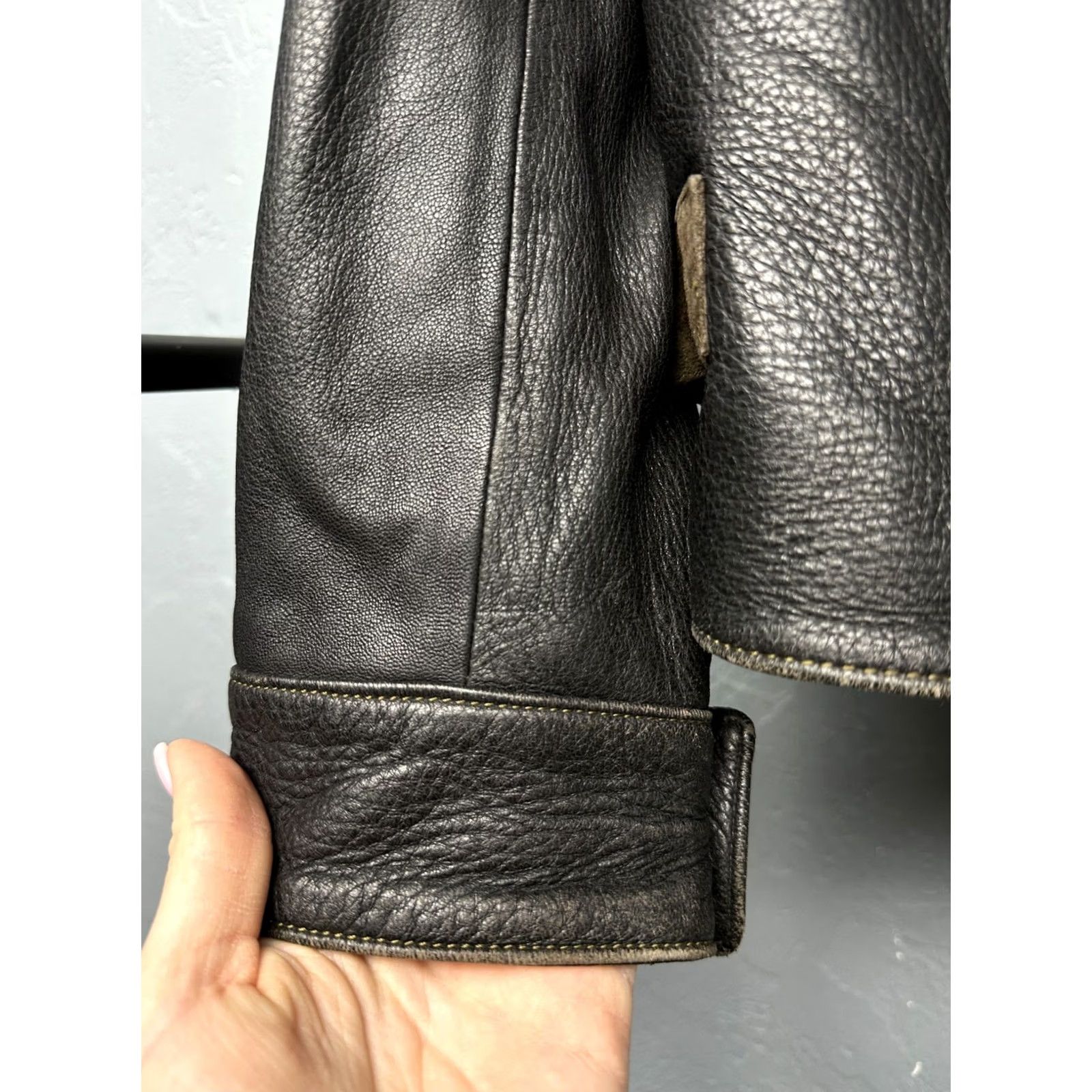 Vintage Meindl 90s Vintage Mens Leather Jacket Trachten Size 50 (M) Black Coat, Windbreaker, 90s Theme, Germany, Vintage Mens Jacket Size US M / EU 48-50 / 2 - 5 Thumbnail