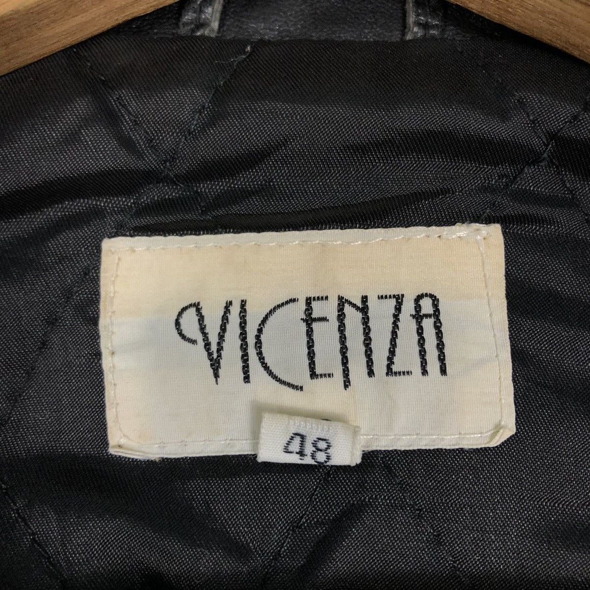 Issey Miyake 🔥Vintage Leather Biker Jacket Double Collar Vicenza Japan Size US M / EU 48-50 / 2 - 19 Thumbnail