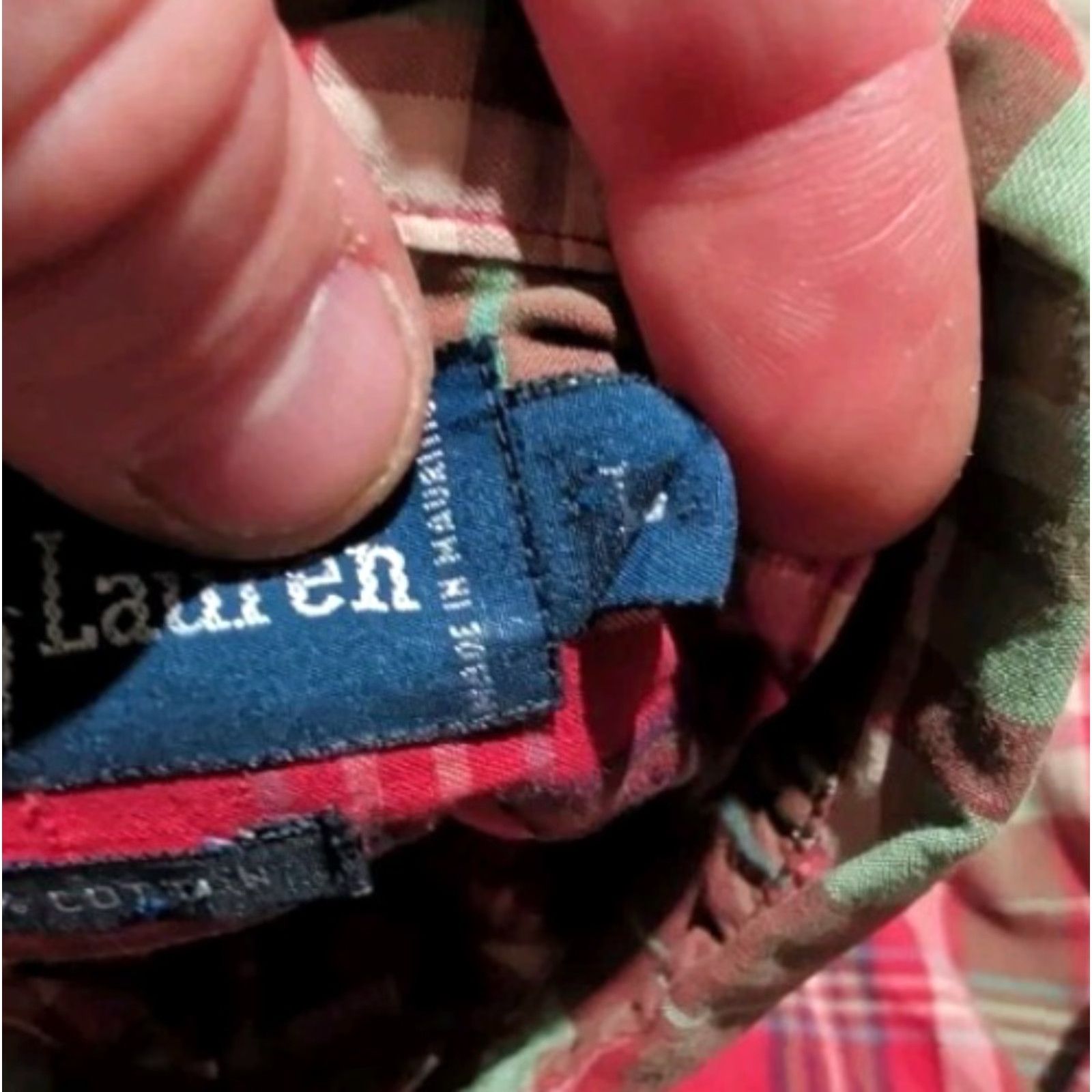 Polo Ralph Lauren VINTAGE Polo Ralph Lauren Shirt Plaid Flannel Button-Down Long Sleeve Large Red 100% Cotton Embroidered Classic Hipster 90s College Casual Mens Size US L / EU 52-54 / 3 - 7 Thumbnail