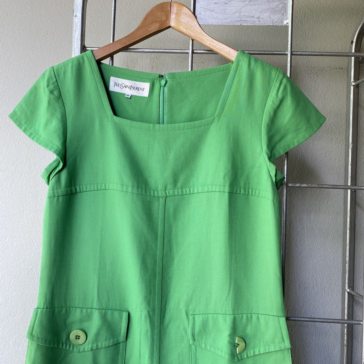 Yves Saint Laurent YVES Saint Laurent Green Dress Size XS / US 0-2 / IT 36-38 - 15 Thumbnail