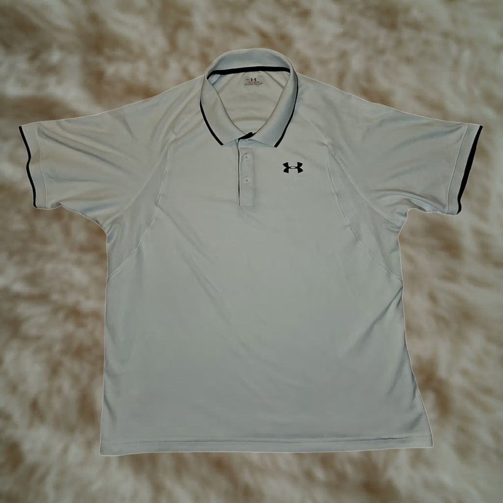 Under Armour Under Armour Polo Short Sleeve Men's XXL HeatGear White Casual Golf Polo Shirt Size US XXL / EU 58 / 5 - 1 Thumbnail