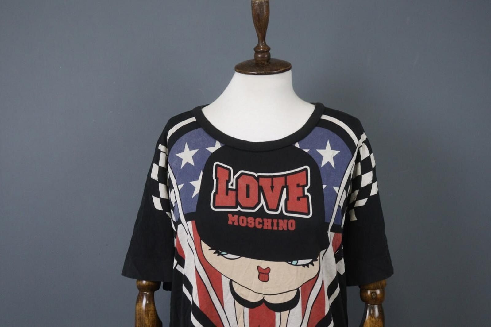 Moschino Love Moschino Multicolor Betty Boop Blouse Top Size 10 Size L / US 10 / IT 46 - 2 Thumbnail