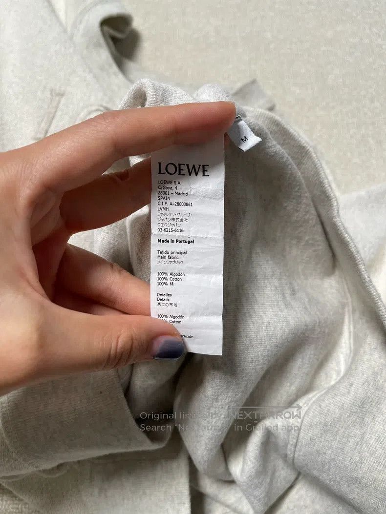Loewe Loewe Strobe Logo patch round neck hoodie Size M / US 6-8 / IT 42-44 - 4 Thumbnail