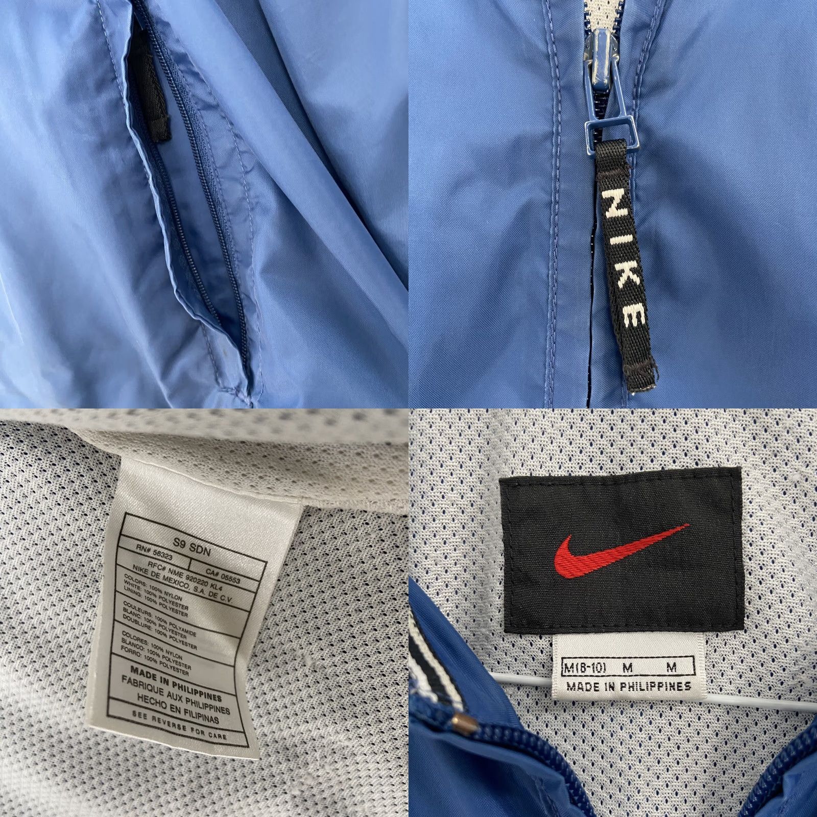 Nike VINTAGE Nike Jacket Womens Medium 8-10 Blue Mini Swoosh Lined Full Zip Stitch M Size M / US 6-8 / IT 42-44 - 8 Thumbnail