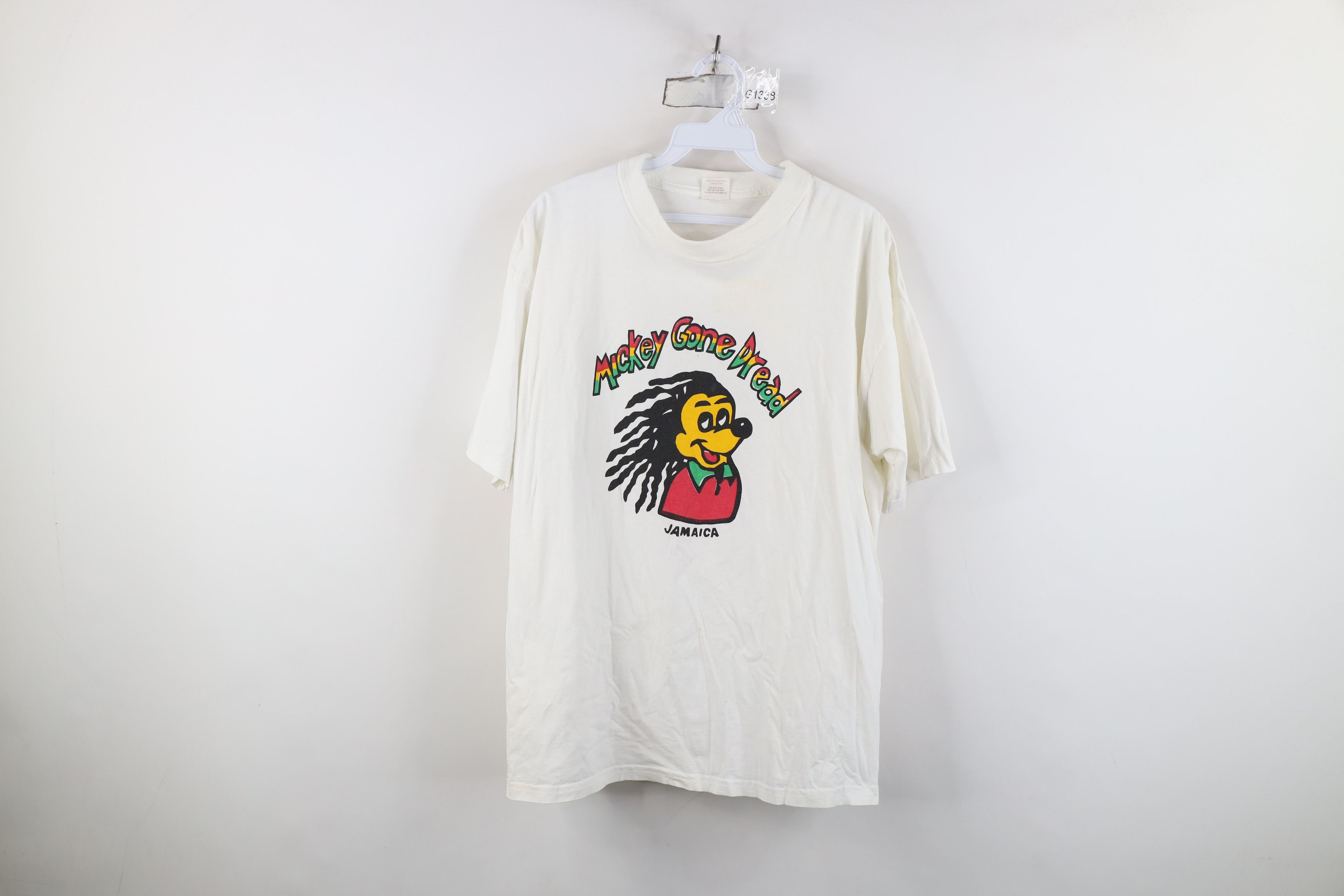 Vintage Vintage 90s Streetwear Mickey Mouse Gone Jamaica T-Shirt Size US L / EU 52-54 / 3 - 1 Thumbnail