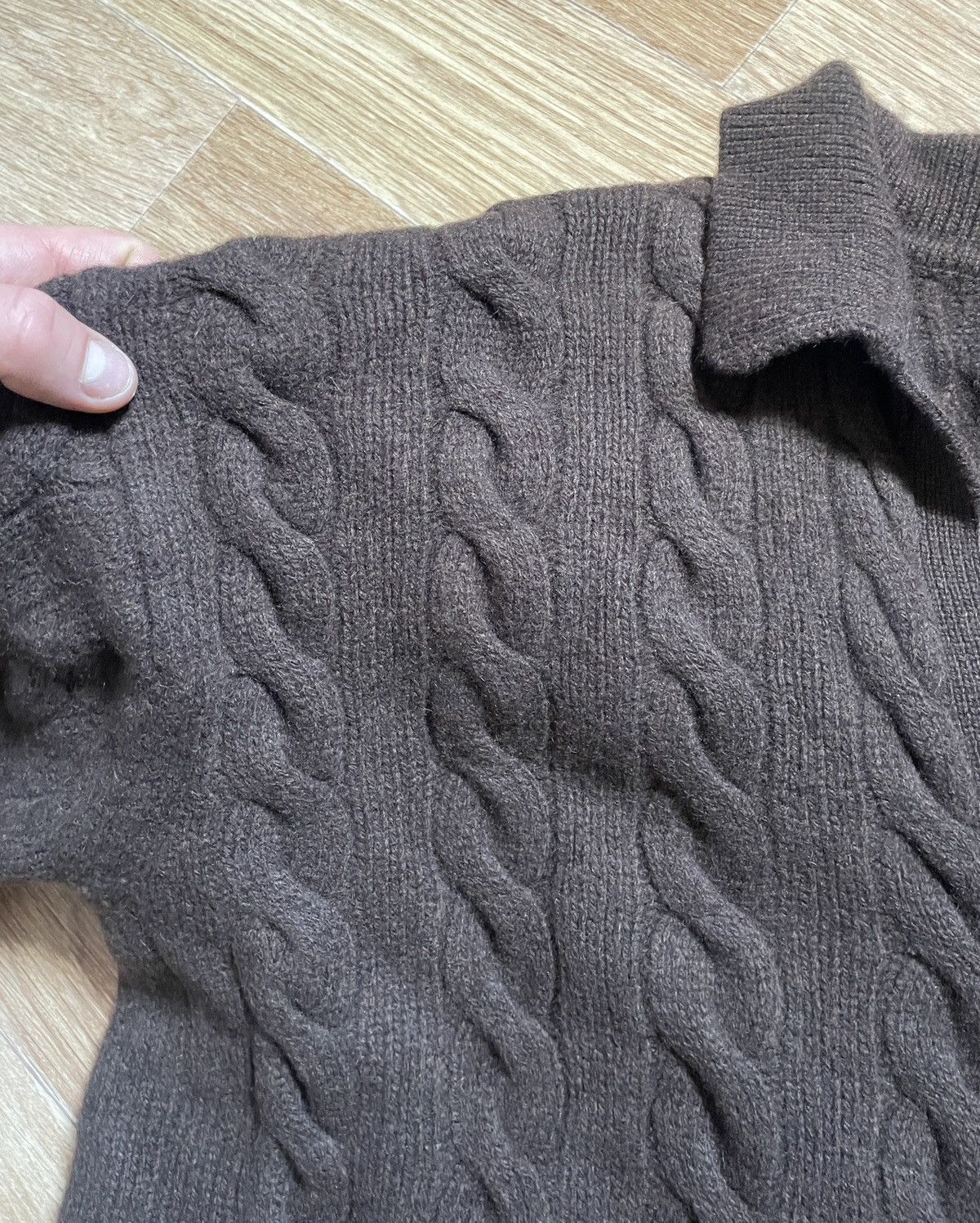 Polo Ralph Lauren Polo Ralph Lauren Women’s Cable-knit Wool-cashmere Sweater Size M / US 6-8 / IT 42-44 - 10 Thumbnail