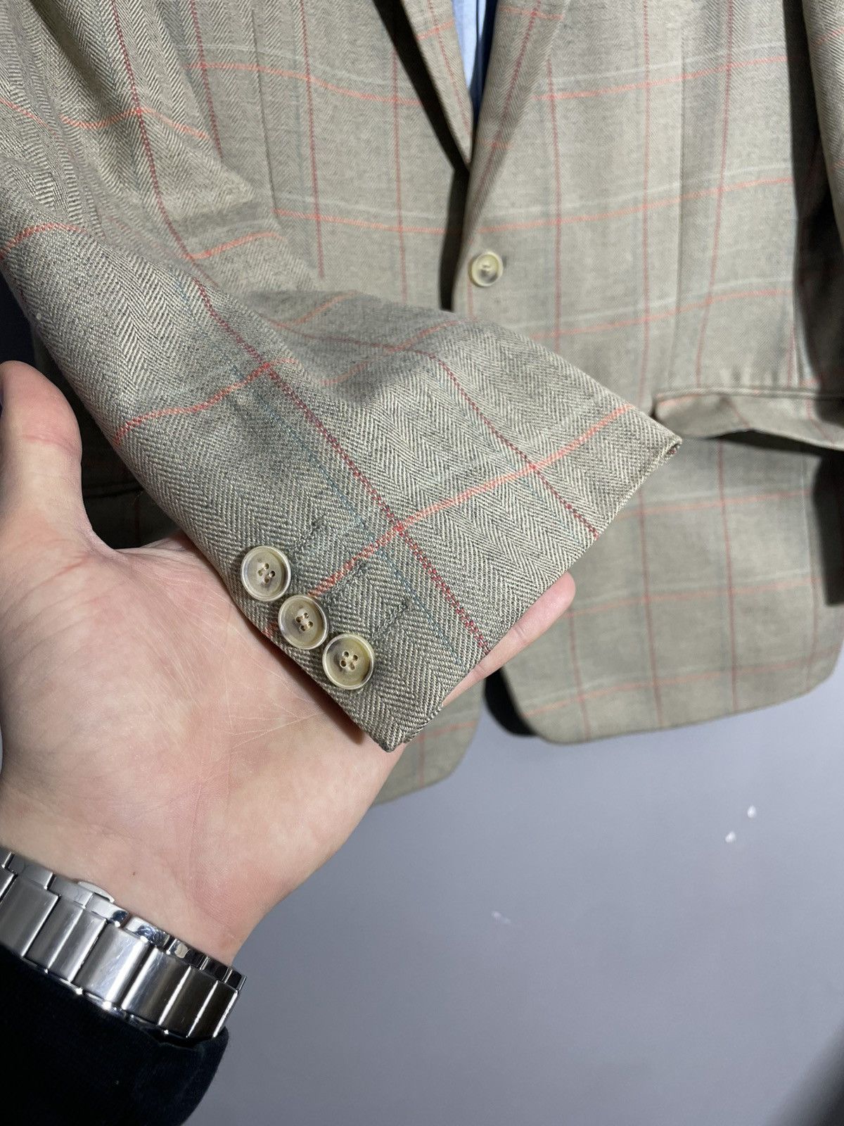 Other Robert Noble Santinelli Tailoring Check Pattern blazer Size 42R - 9 Thumbnail