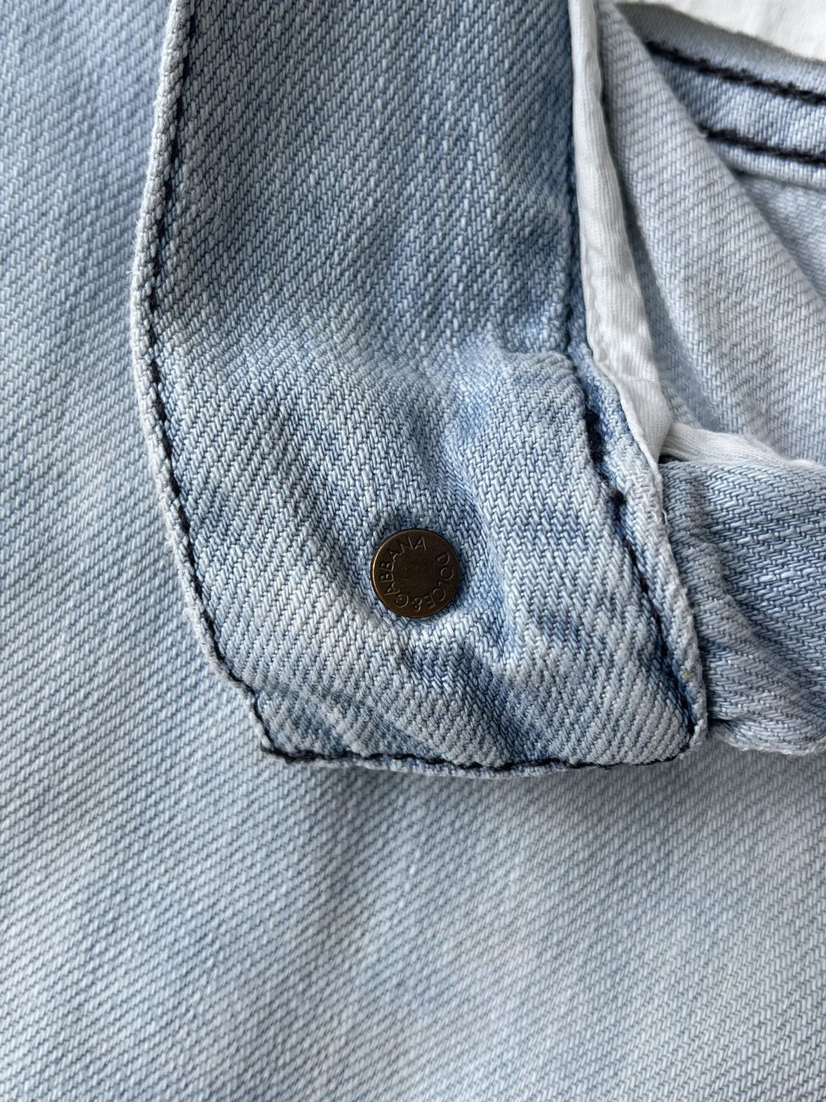 Dolce & Gabbana Dolce & Gabbana Archive Y2K Light Wash Straight Denim Jeans Size US 32 / EU 48 - 14 Thumbnail