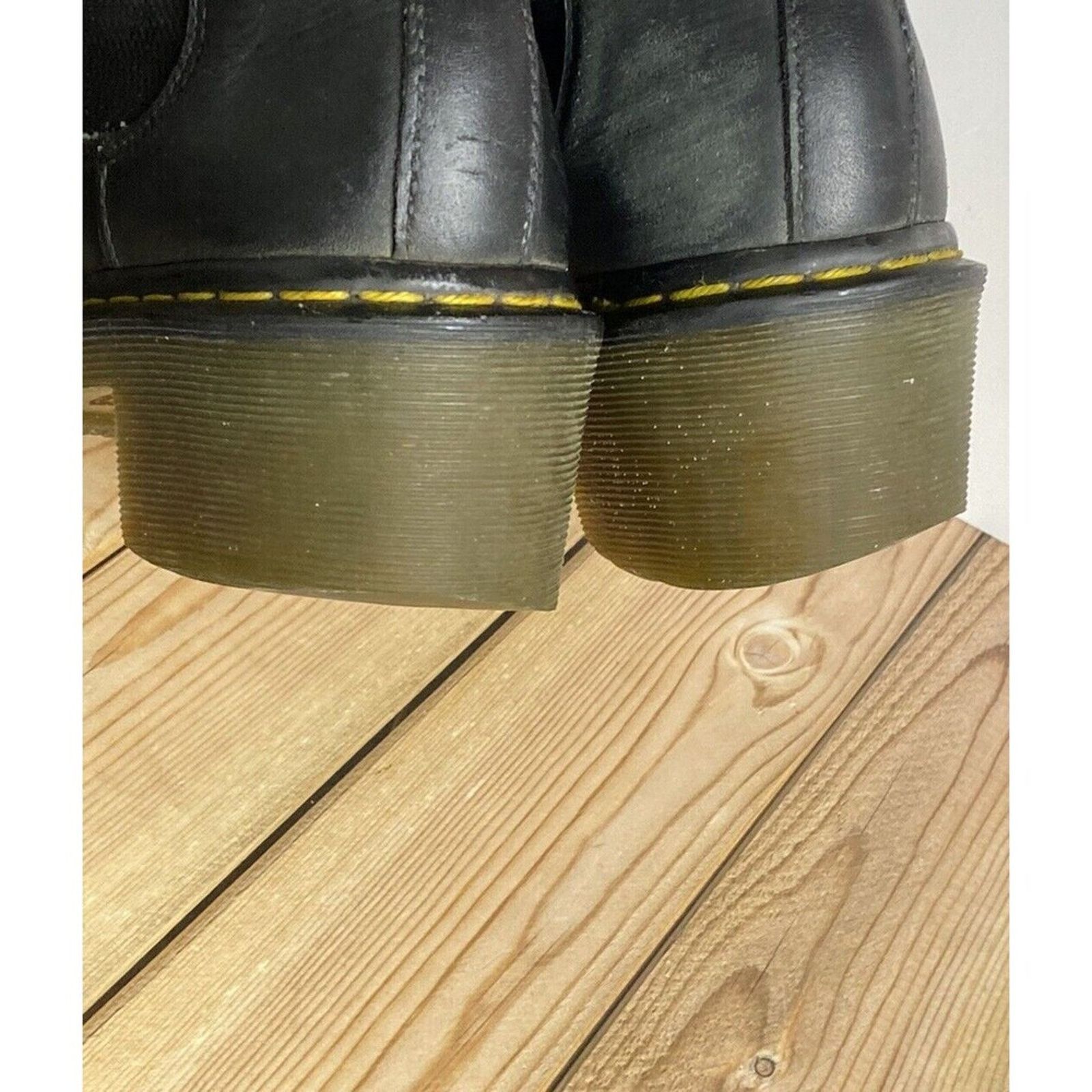 Dr. Martens Dr. Martens Cadence BLACK Leather Heeled Chelsea Boots US8L Size US 8 / IT 38 - 6 Thumbnail
