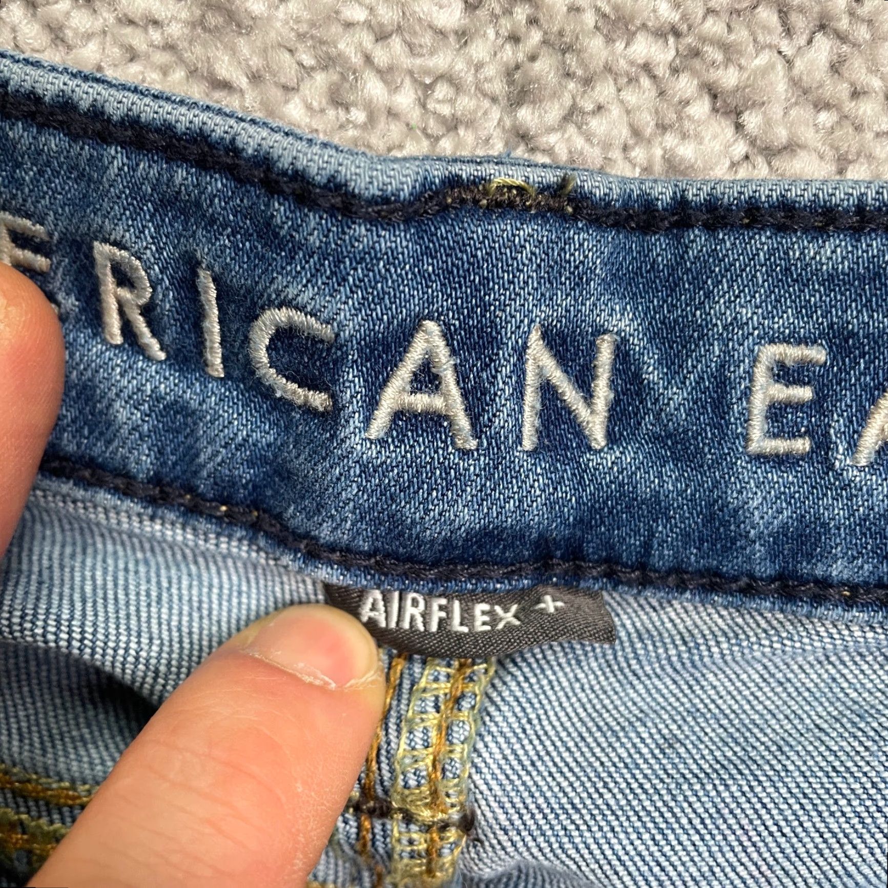 American Eagle Outfitters American Eagle Outfitters Jeans Mens 29x34 Athletic Denim Straight Mid Rise Blue 5-Pocket Logo USA Size US 29 - 7 Thumbnail