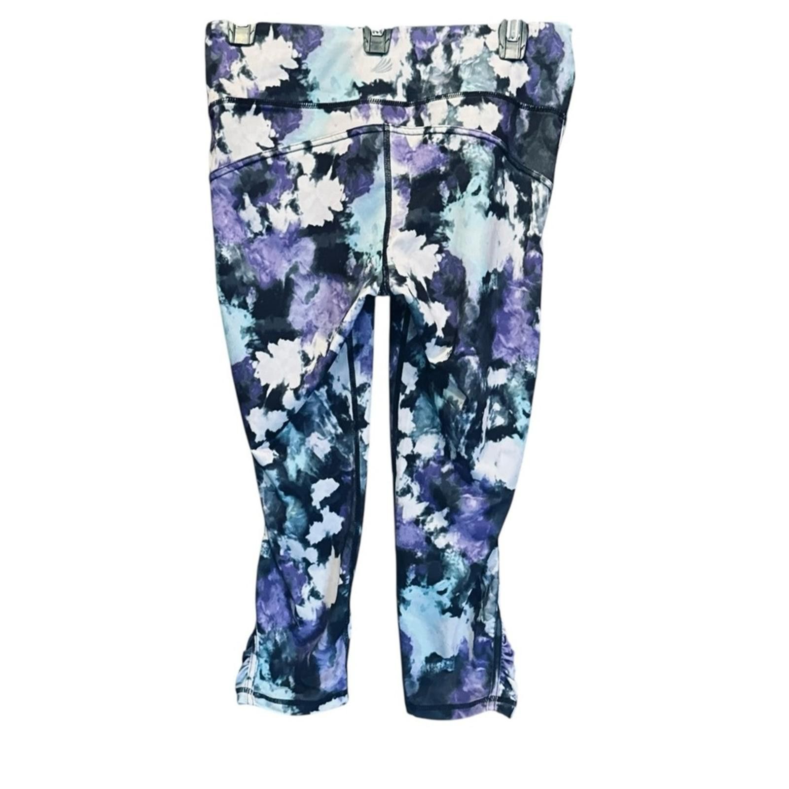 Free Country Free Country Women's Abstract Leggings - Blue and Purple Size 32" / US 10 / IT 46 - 5 Thumbnail