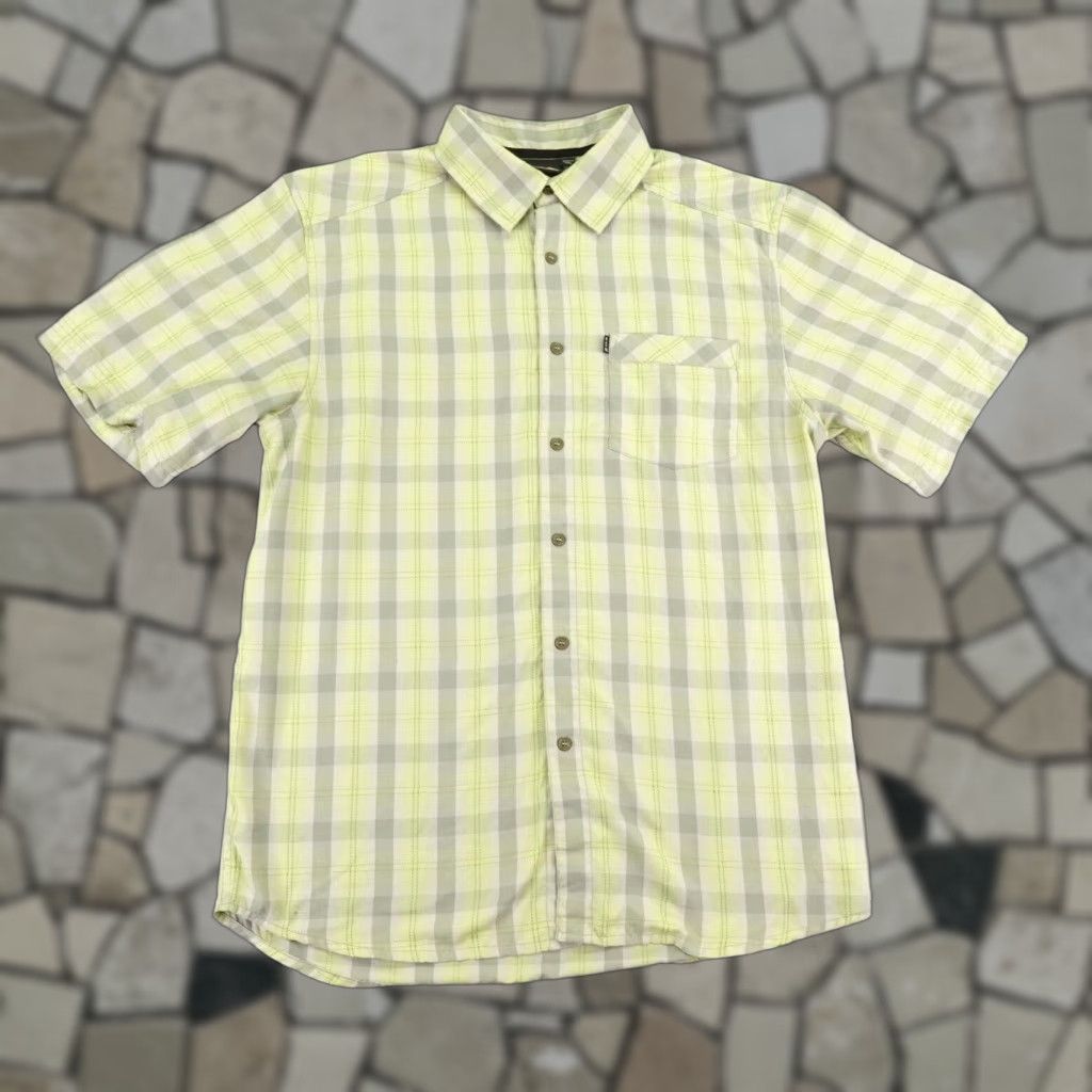 KAVU KAVU Shirt Mens Medium Green Plaid Button Up Outdoors Lightweight Camping Hiking Size US M / EU 48-50 / 2 - 1 Thumbnail