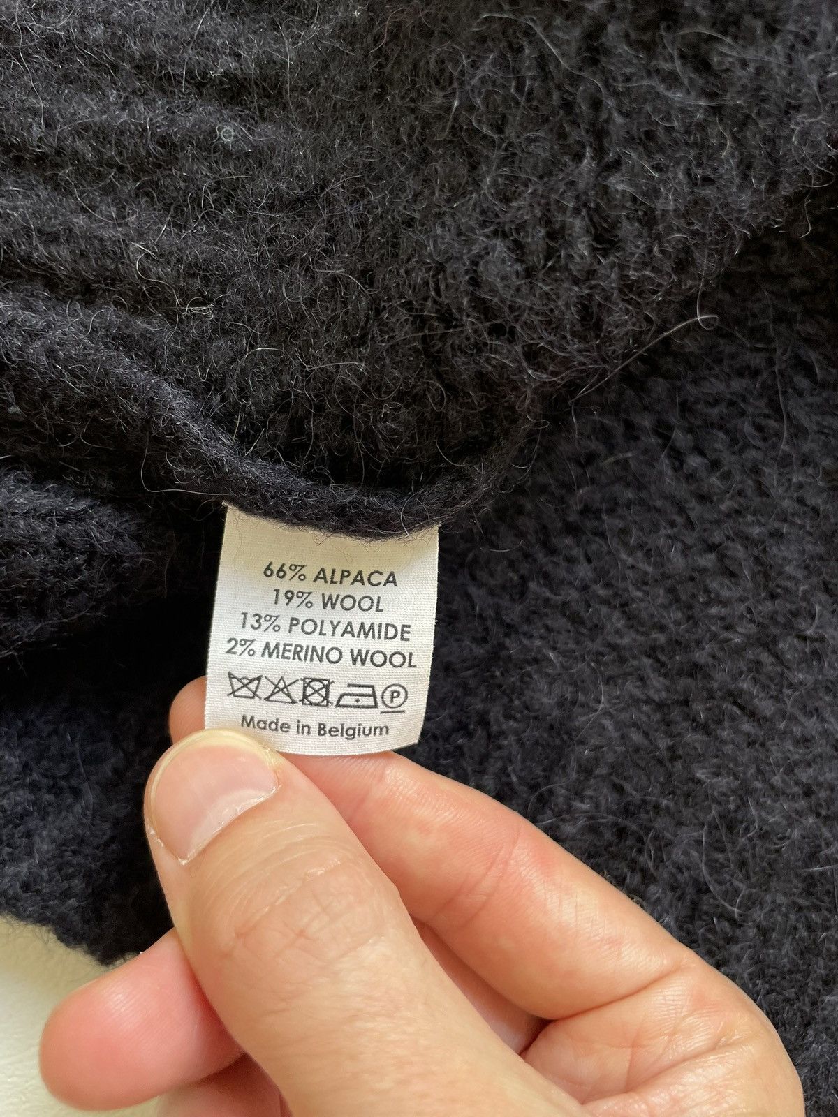 Dries Van Noten Cropped ‘Modular Panel’ Alpaca Sweater Size US M / EU 48-50 / 2 - 9 Thumbnail