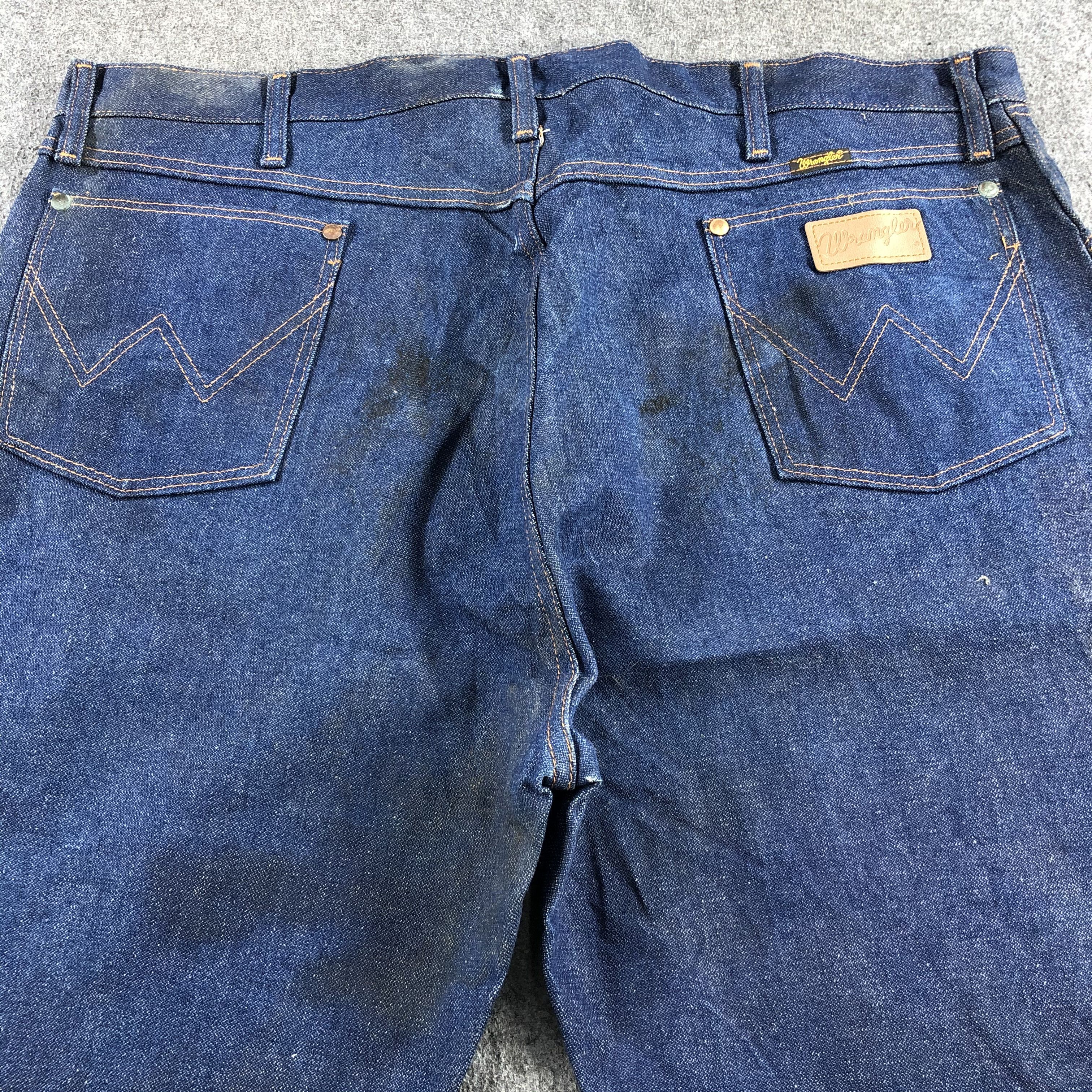 Vintage Vintage Blue Wash Wrangler Jeans-J2256 Size US 43 - 4 Thumbnail