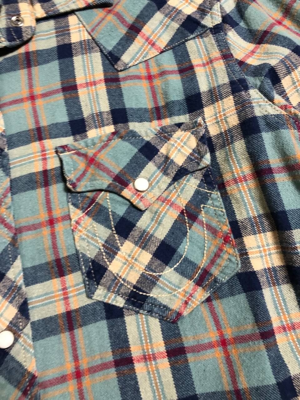 True Religion True Religion Check Cotton Flannel Western Cut Sport Shirt Size US L / EU 52-54 / 3 - 5 Thumbnail