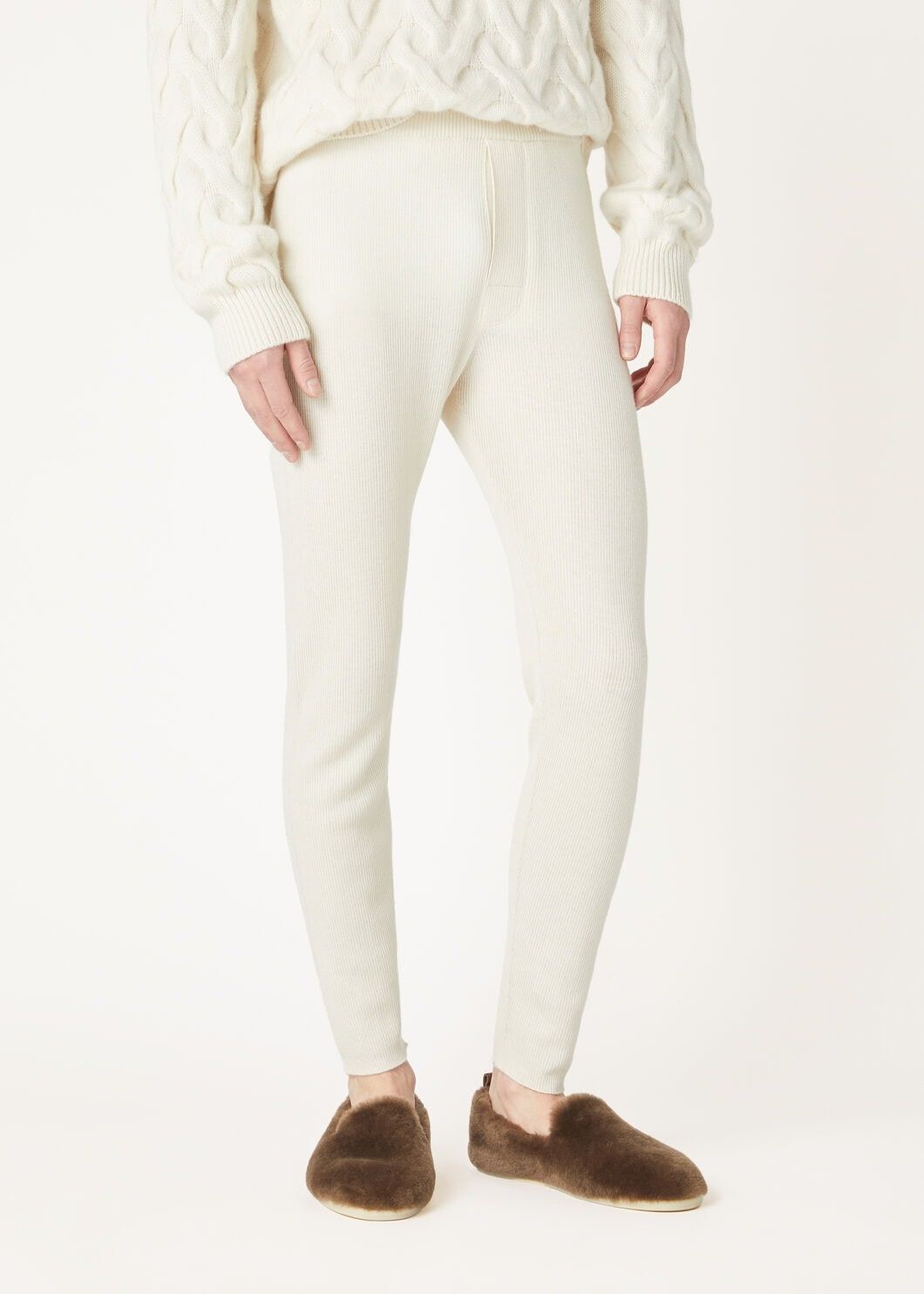 Loro Piana o1w1db10725 FAO4550 Cocooning Pant in White Size US 28 / EU 44 - 4 Thumbnail