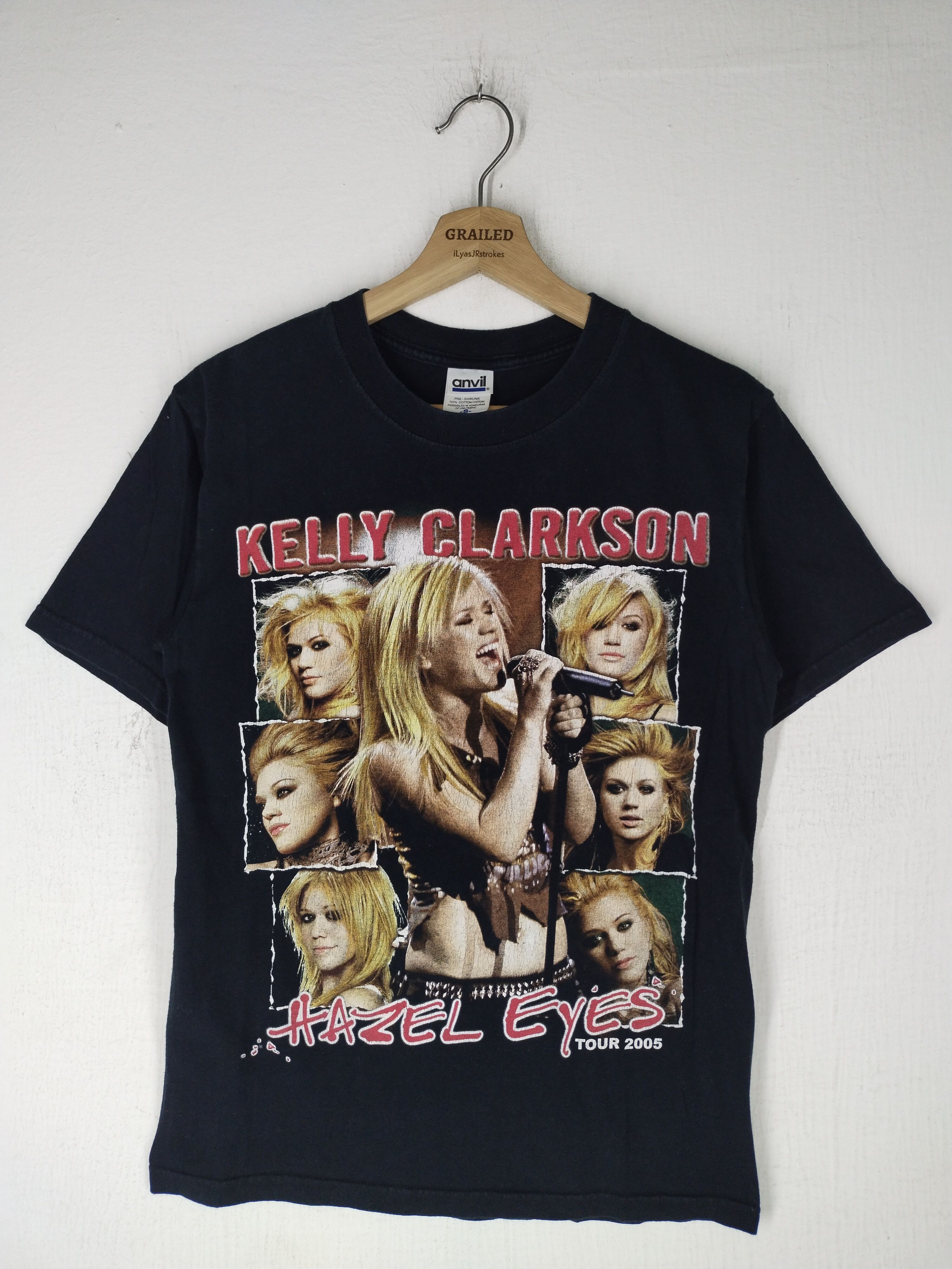 Rap Tees 05's Tour Vintage Hazel Eyes Kelly Clarkson Shirt Tee Size US S / EU 44-46 / 1 - 1 Thumbnail