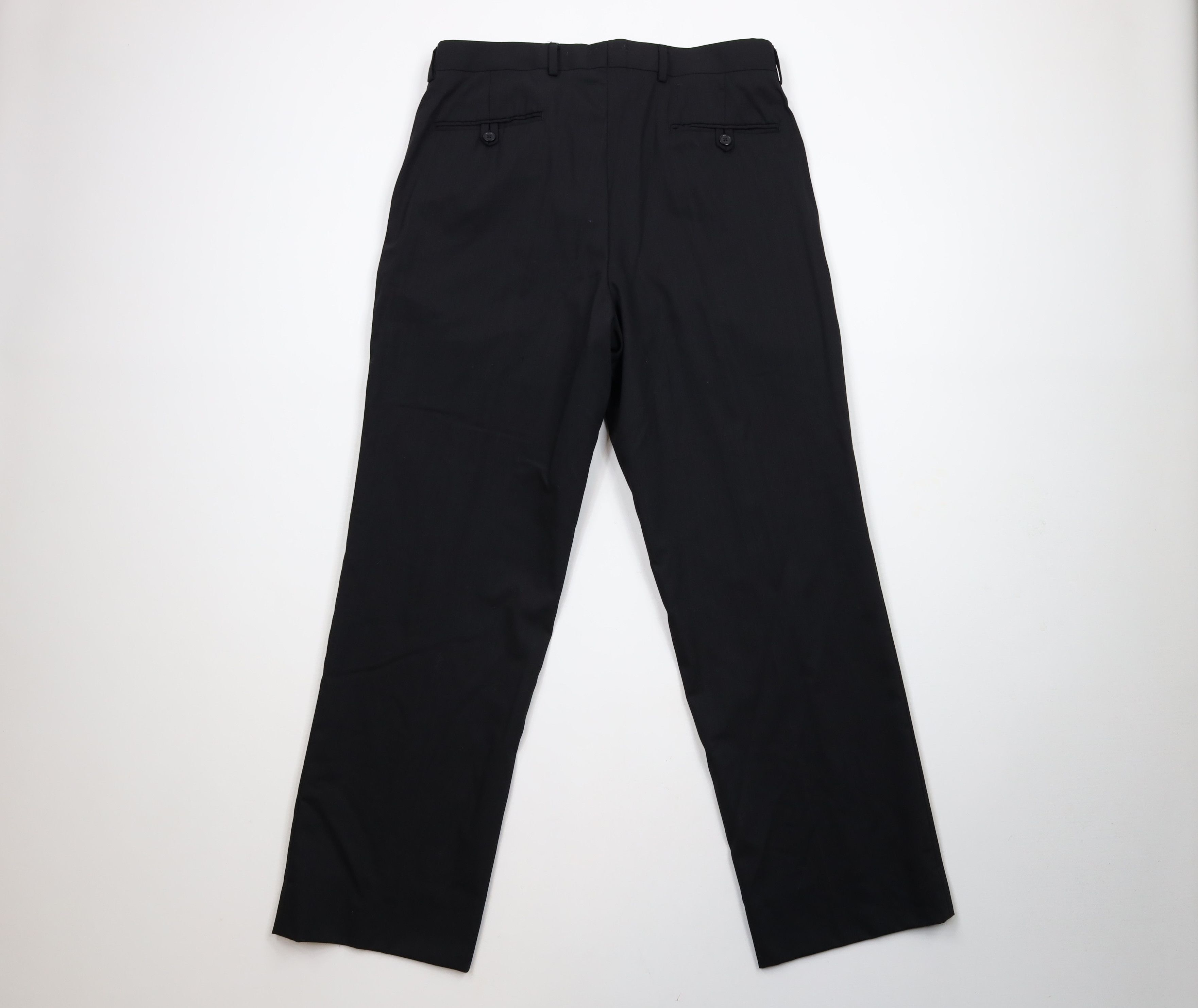 Vintage Vintage 90s Streetwear Wide Leg Chino Pants Trousers Black Size US 34 / EU 50 - 8 Thumbnail