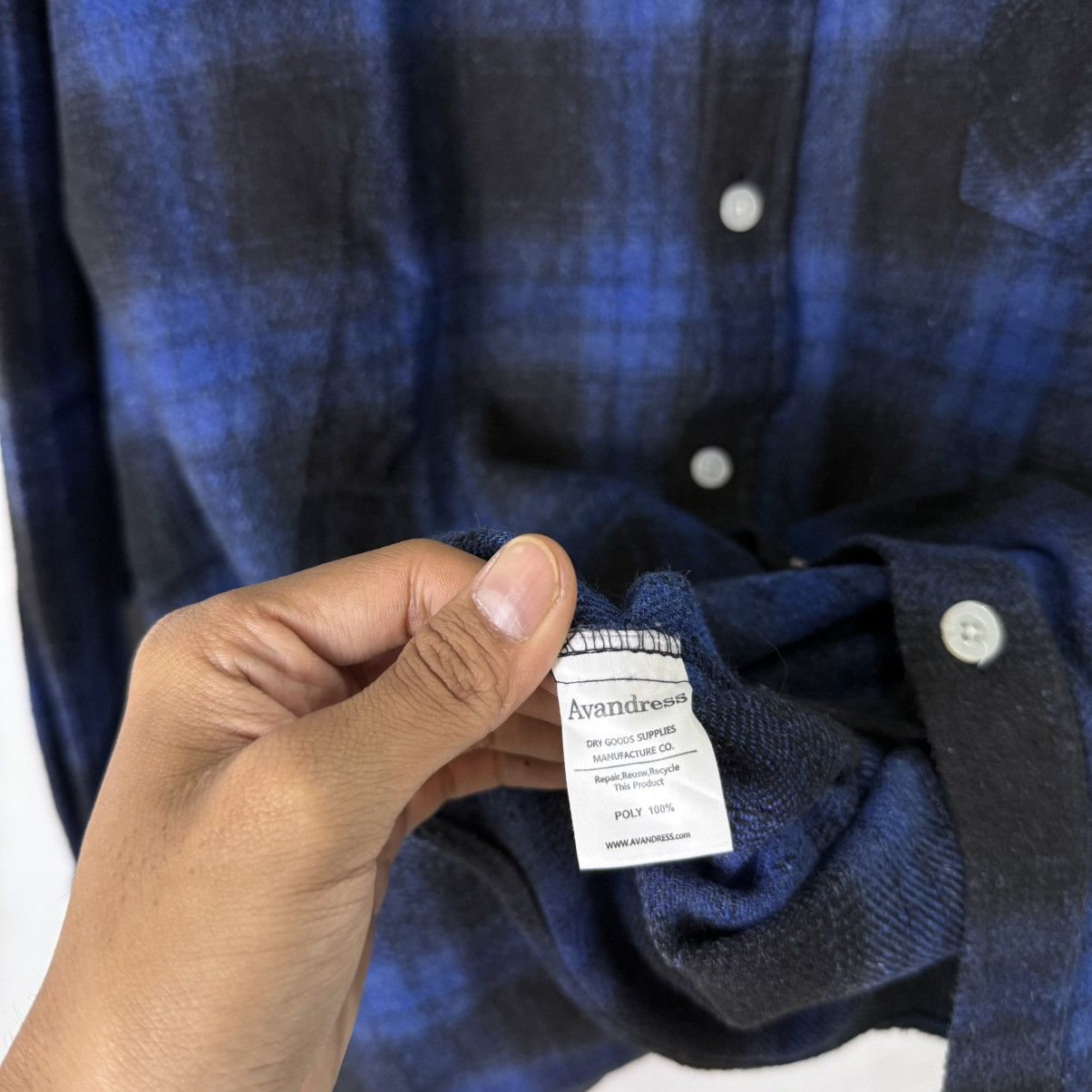 Japanese Brand AVAN DRESS wool flannel plaid veterano Size US XL / EU 56 / 4 - 6 Thumbnail