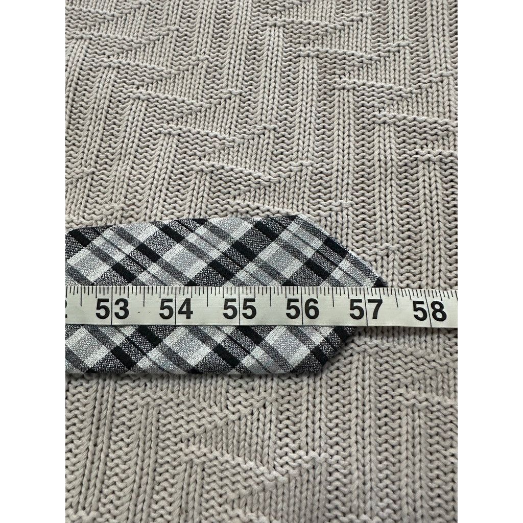 Ben Sherman Ben Sherman black plaid silk tie Size ONE SIZE - 4 Thumbnail
