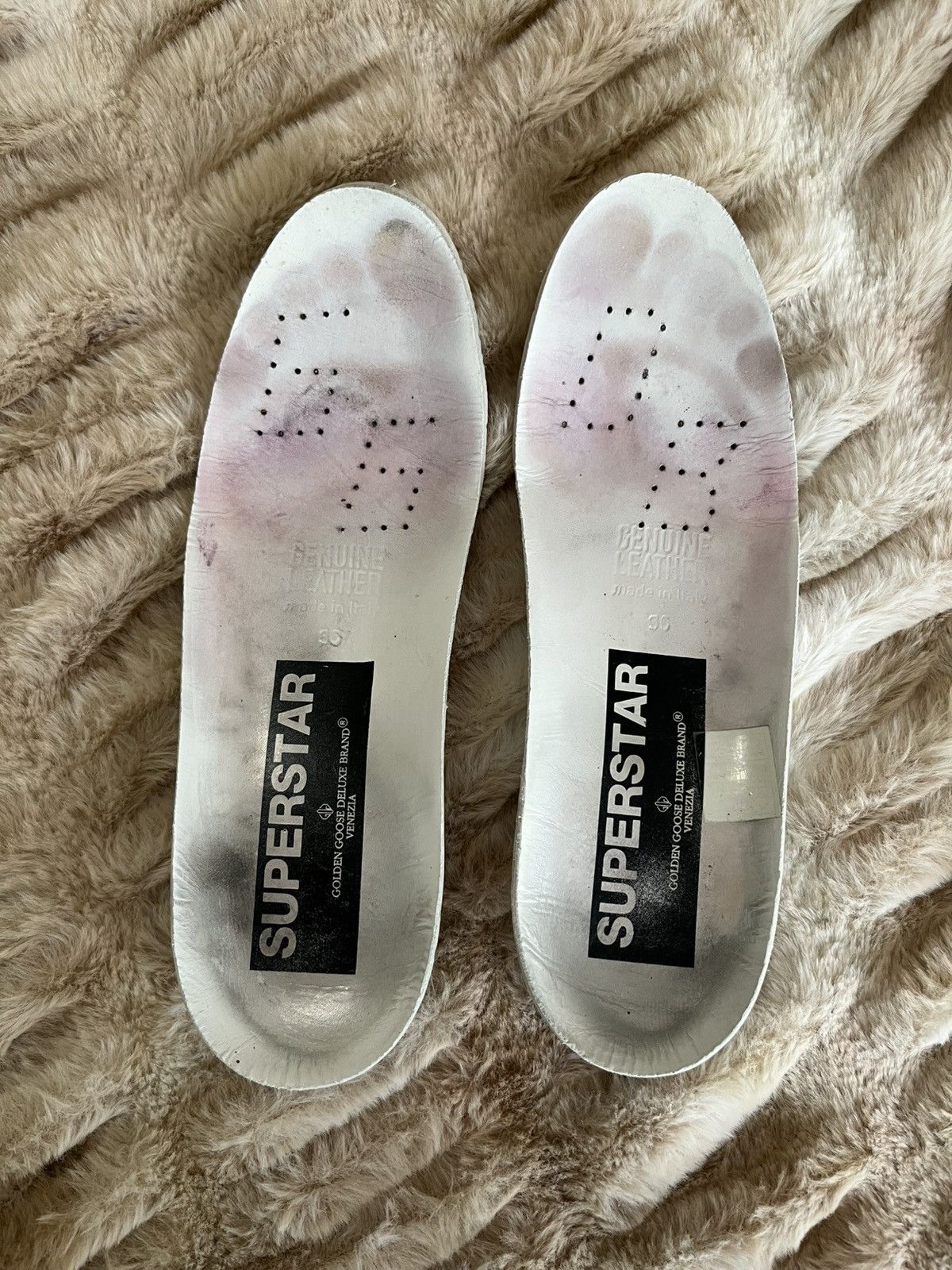 Golden Goose Golden Goose White and Gold Paint Splatter Size US 6 / IT 36 - 10 Thumbnail