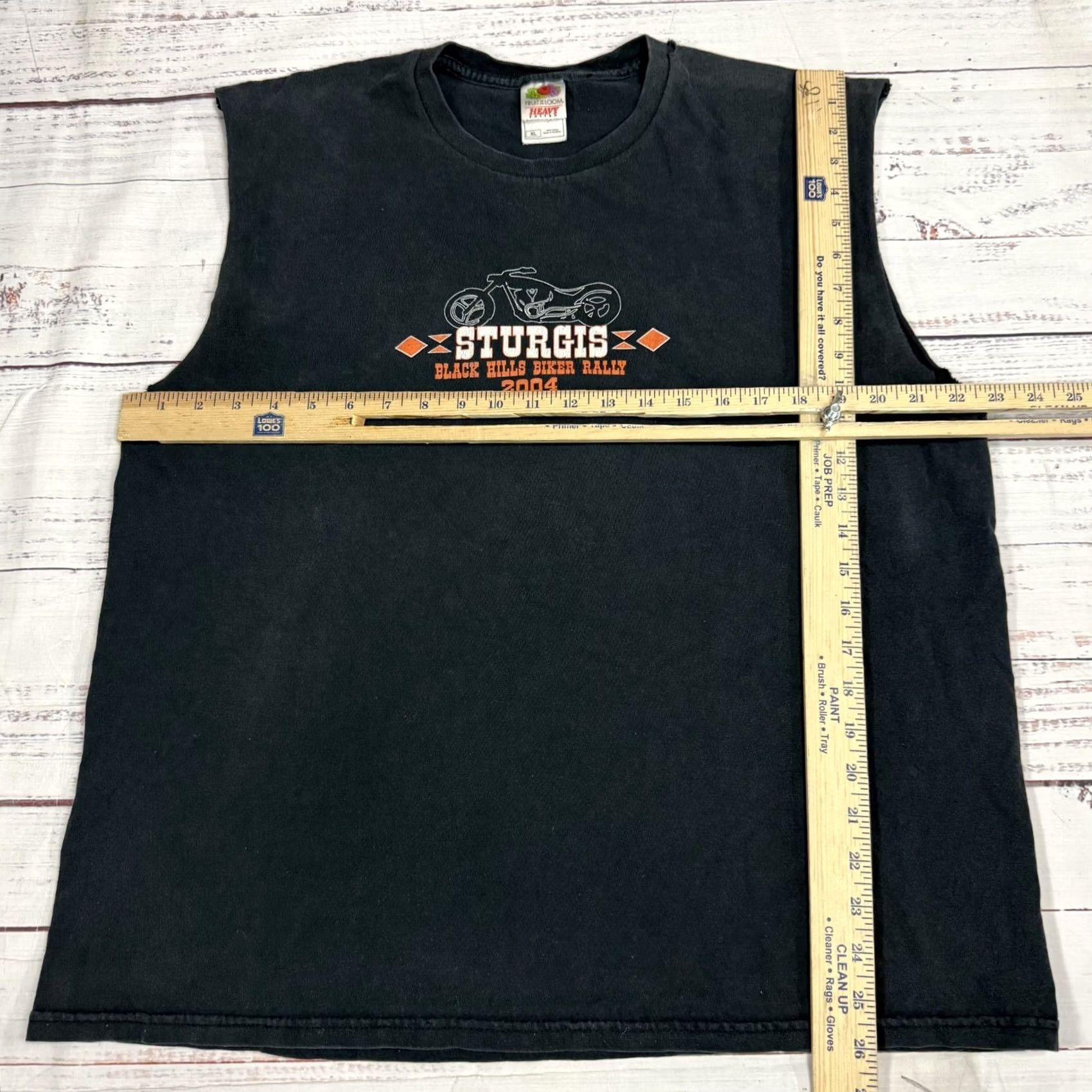 Fruit Of The Loom Fruit Of The Loom Black Shirt Sturgis Black Hills Rally 2004 Sleeveless Men's XL Size US XL / EU 56 / 4 - 2 Thumbnail
