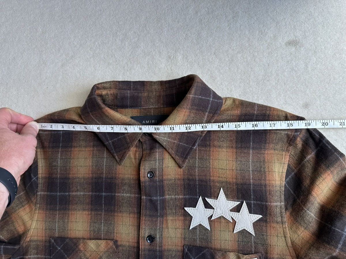 Amiri $890 Amiri leather star flannel shirt chai tea $890 🤑 Size US M / EU 48-50 / 2 - 9 Thumbnail