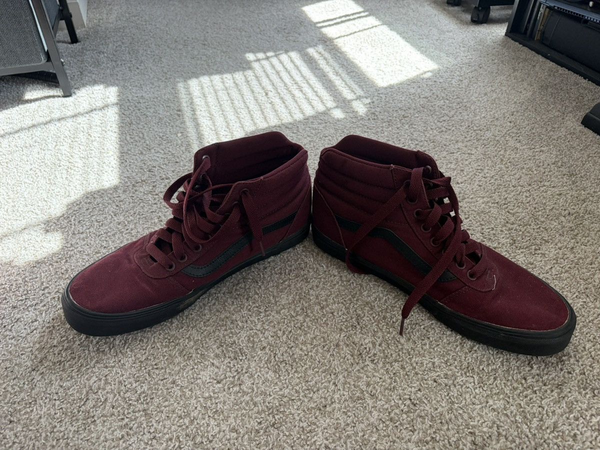 Vans Vans Maroon High Top Sneakers Size US 10 / EU 43 - 2 Thumbnail