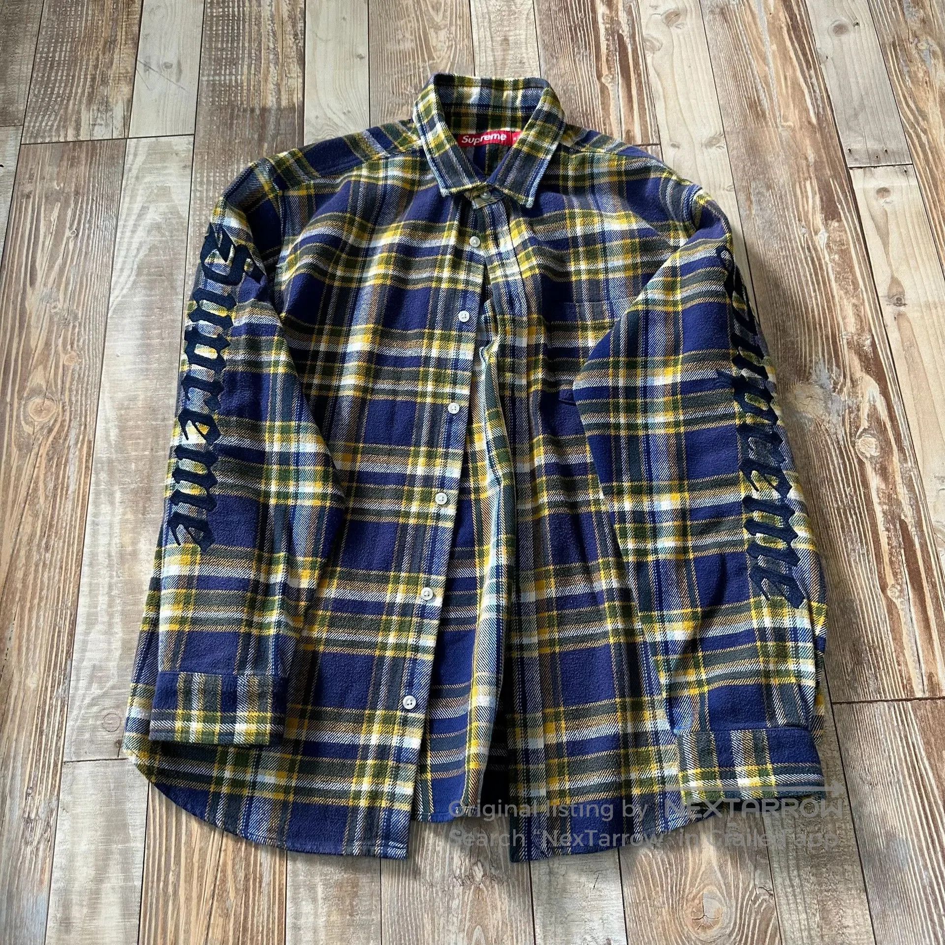 Supreme Supreme Old English Plaid Flannel Shirt. Size US M / EU 48-50 / 2 - 6 Thumbnail