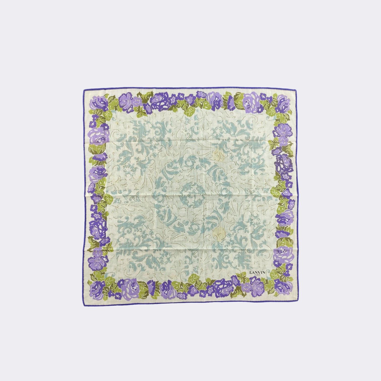 Lanvin Vintage Lanvin Handkerchief Neckerchief Bandana H114A Size ONE SIZE - 1 Thumbnail