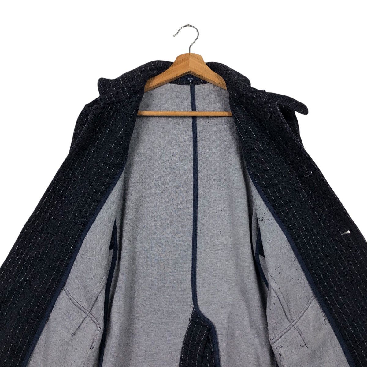 Japanese Brand SHIPS Archive Pinstripe Work Jacket Japanese Utility Cut Size US L / EU 52-54 / 3 - 15 Thumbnail