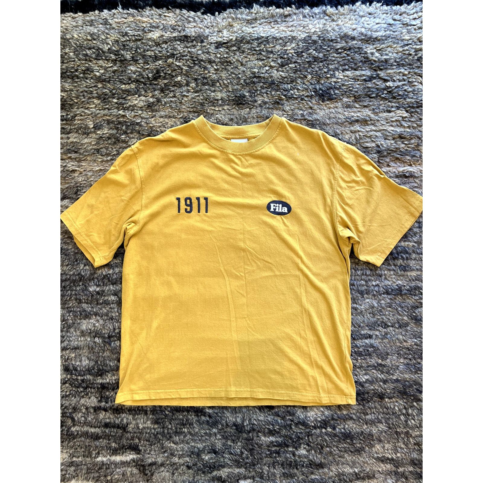Fila FILA Sport Men’s Large T Shirt 1911 Oversize Urban Mustard Size US L / EU 52-54 / 3 - 1 Thumbnail