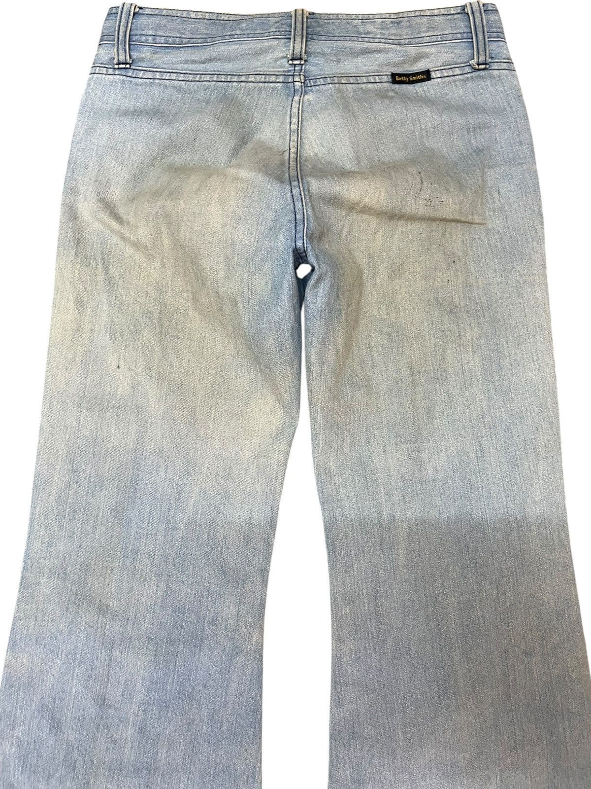 Beauty Beast × Japanese Brand Vintage Betty Smith Flare Bell Bottom Mudwash Denim Size US 29 - 7 Thumbnail