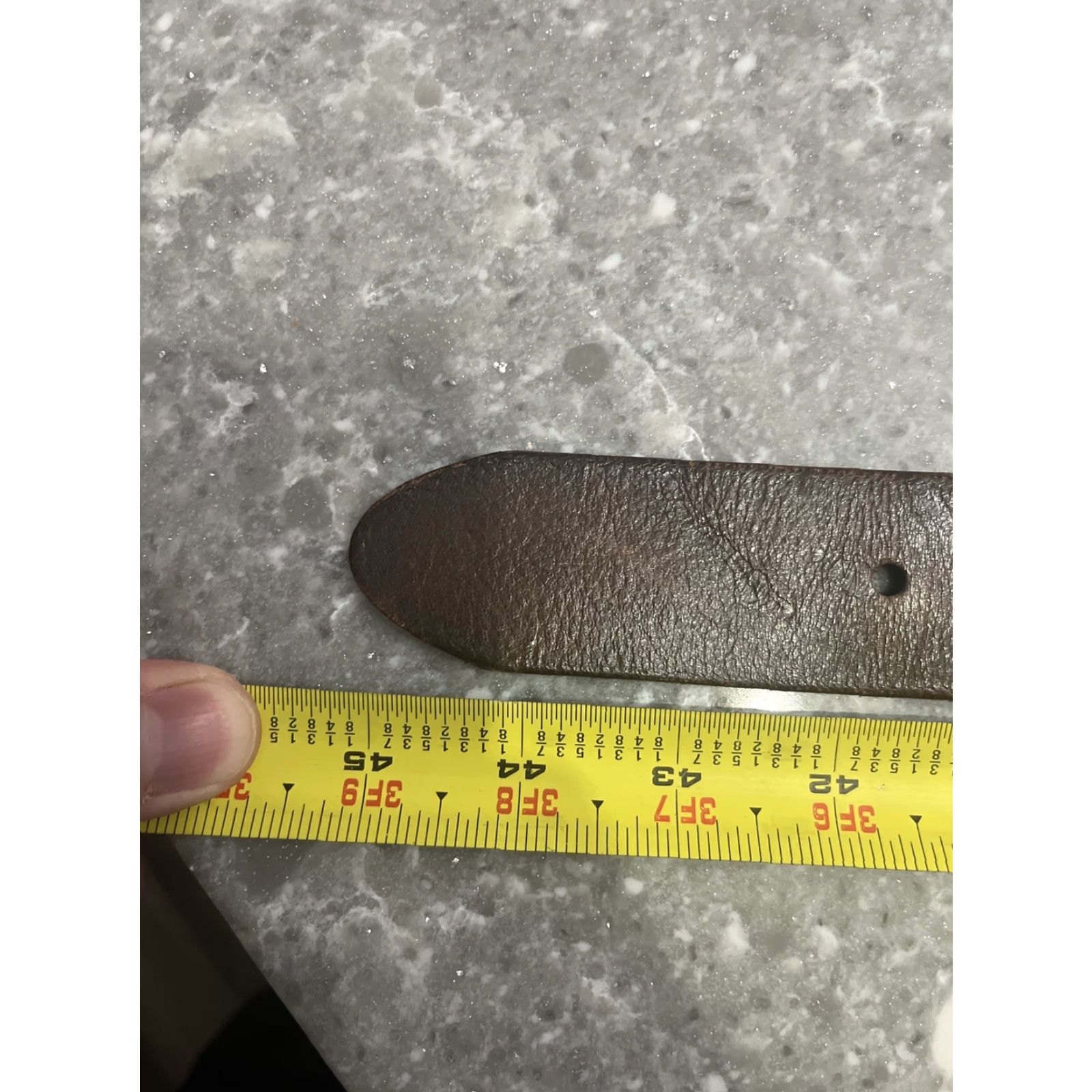 Fossil Fossil Brown Leather Belt Link BT3707020 Size L Belt Western Women Cowgirl Buckle Solid Pattern Buckle Brown Leather Western Theme 34-35 in Waist Size ONE SIZE - 5 Thumbnail