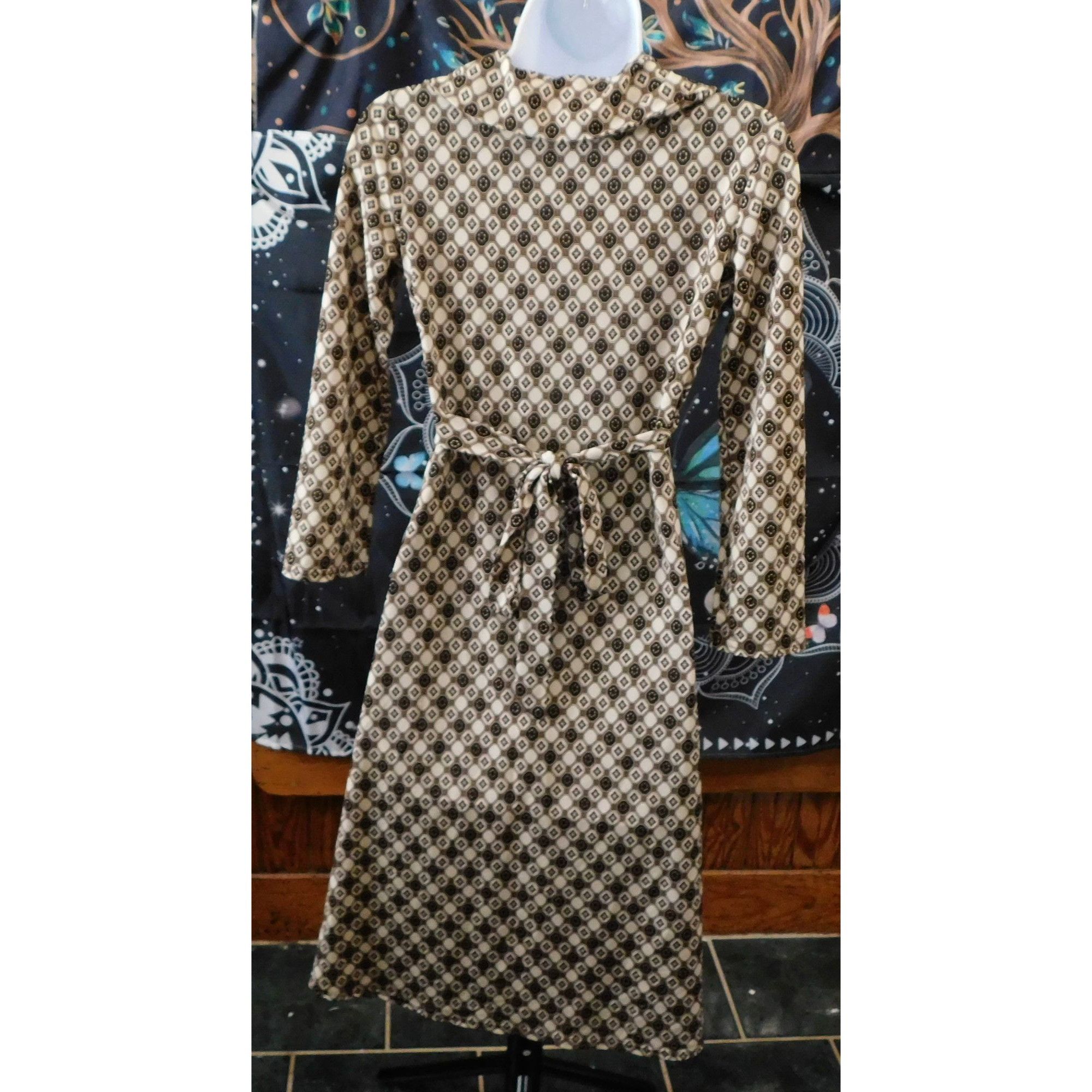 Other Vintage Jus D'Orange Paris 70s Style Wrap Dress Size S / US 4 / IT 40 - 2 Thumbnail