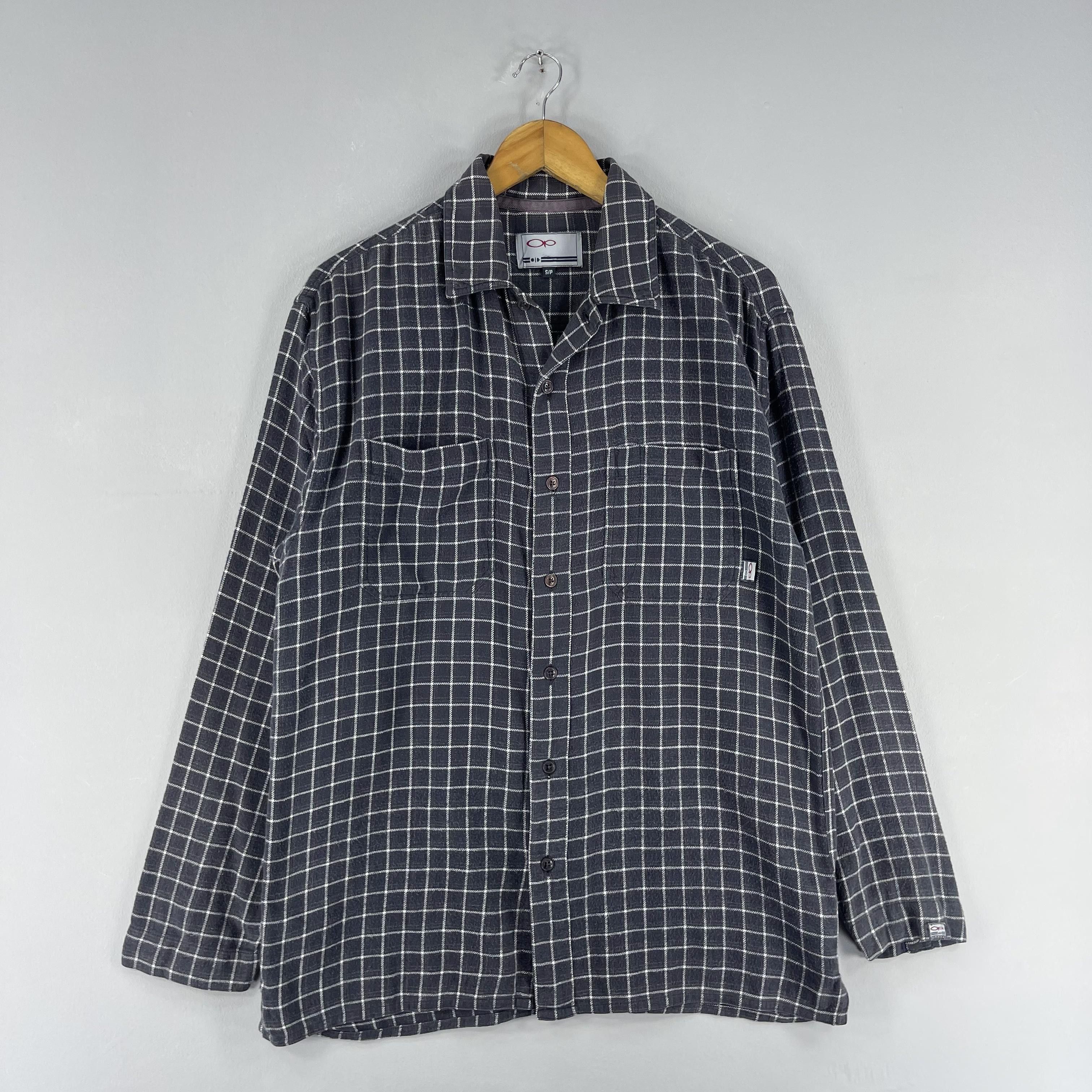 Flannel Vintage OCEAN PACIFIC Checkered Board Flannel Small Size US S / EU 44-46 / 1 - 5 Thumbnail