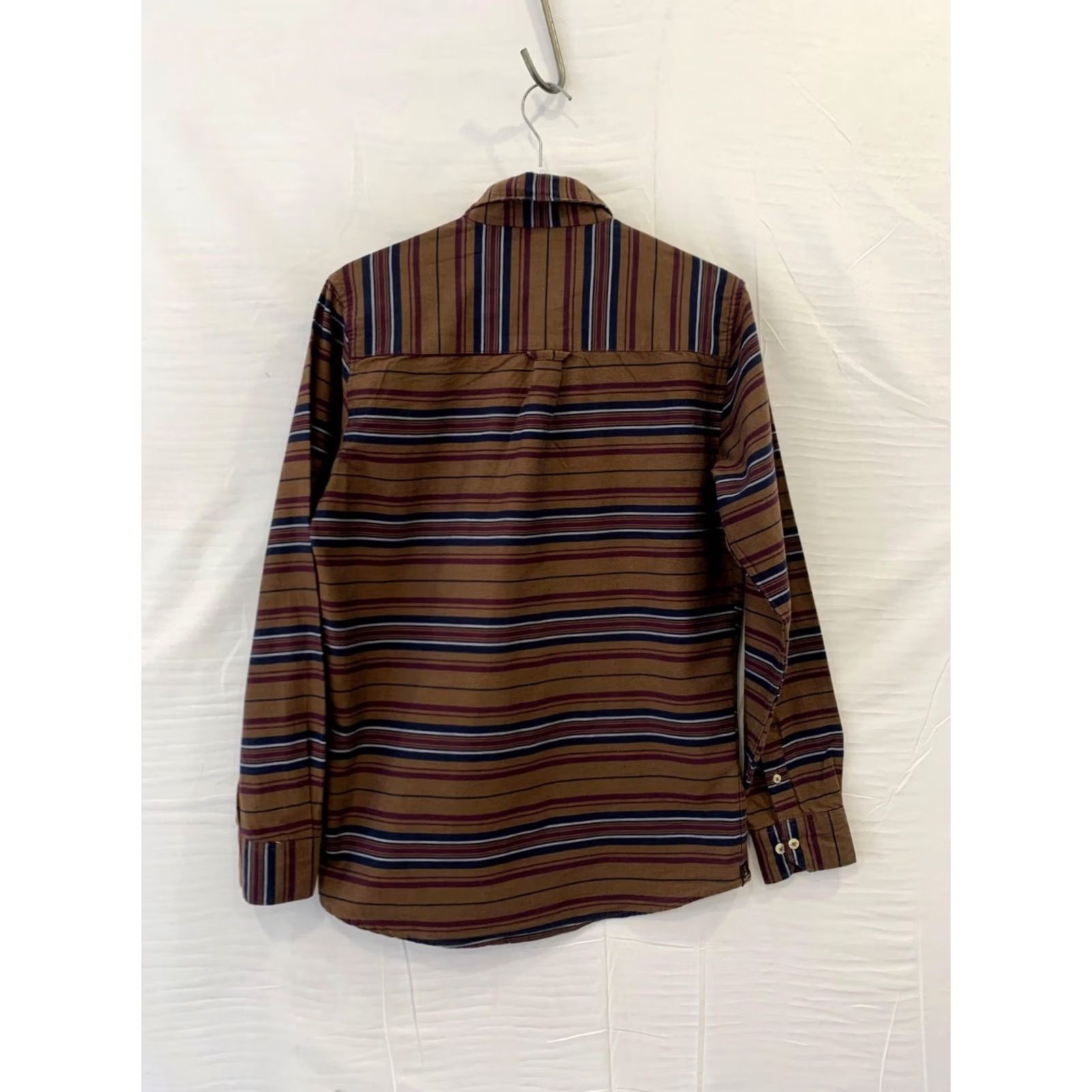 Doublet RRL Double RL Ralph Lauren Striped Button Down Shirt Mens Small Brown Western Size US S / EU 44-46 / 1 - 3 Thumbnail