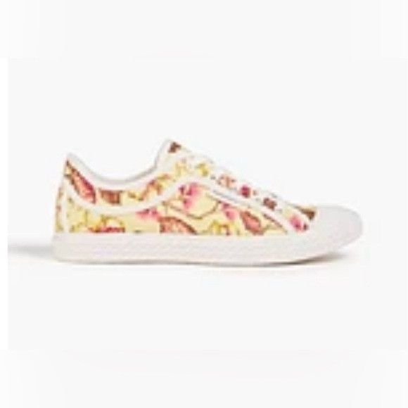 Zimmermann Zimmermann Pink and Yellow Floral print Sneakers Size US 8 / IT 38 - 2 Thumbnail