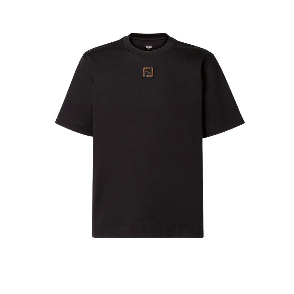 Fendi Fendi Roma T-Shirt Men's M Slipper Maree Noire Black Tide